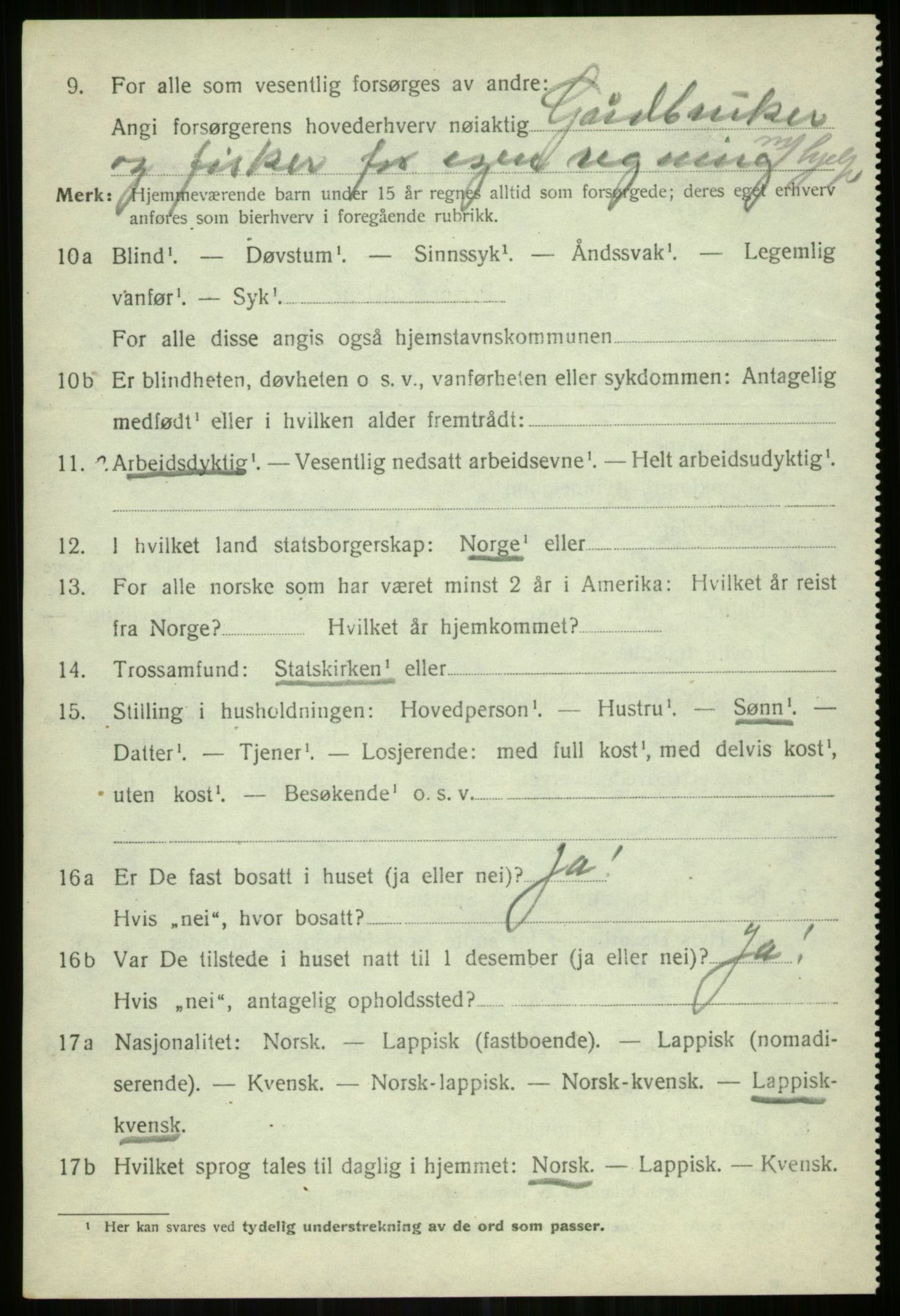 SATØ, Folketelling 1920 for 1935 Helgøy herred, 1920, s. 2560