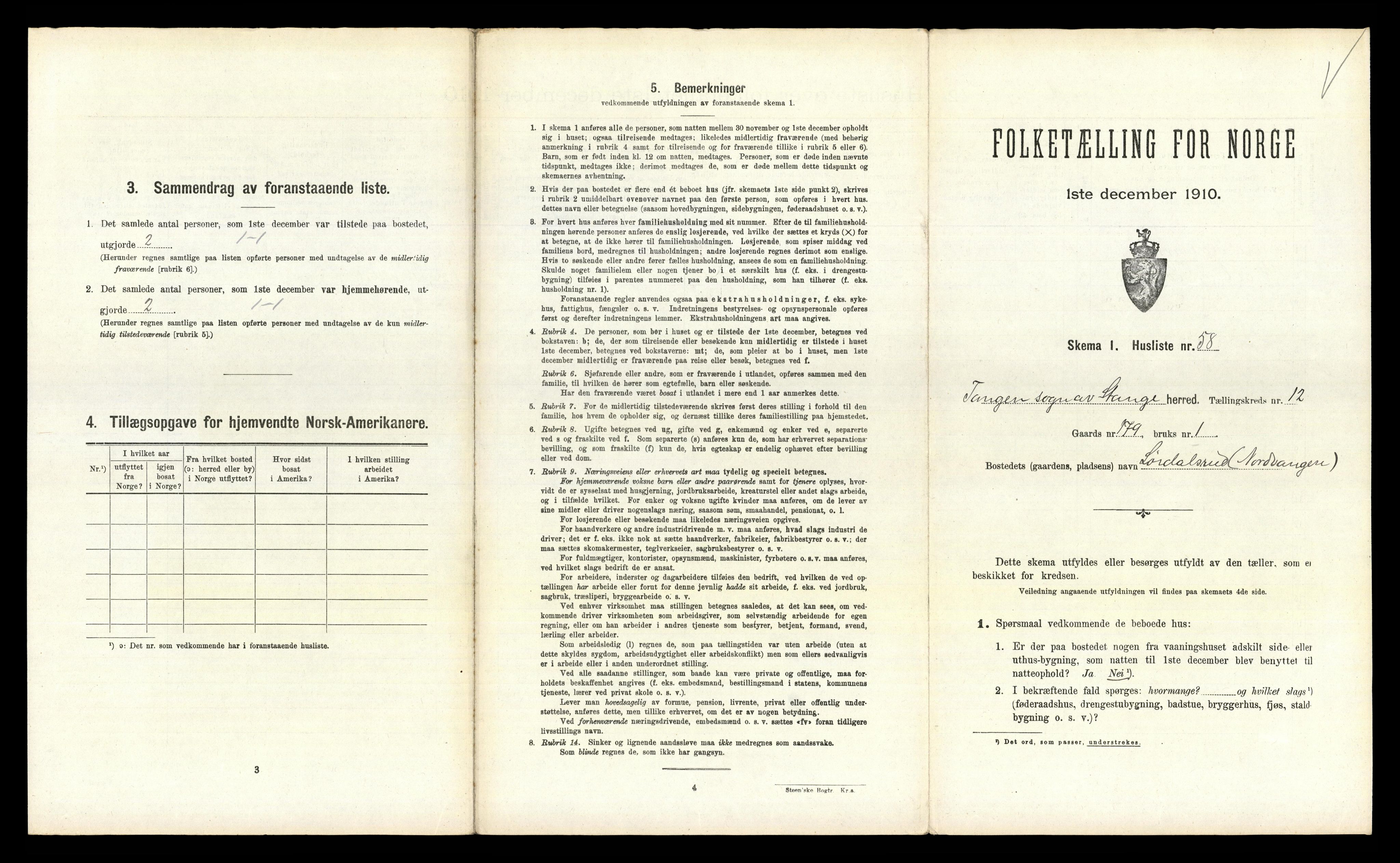 RA, Folketelling 1910 for 0417 Stange herred, 1910, s. 2420