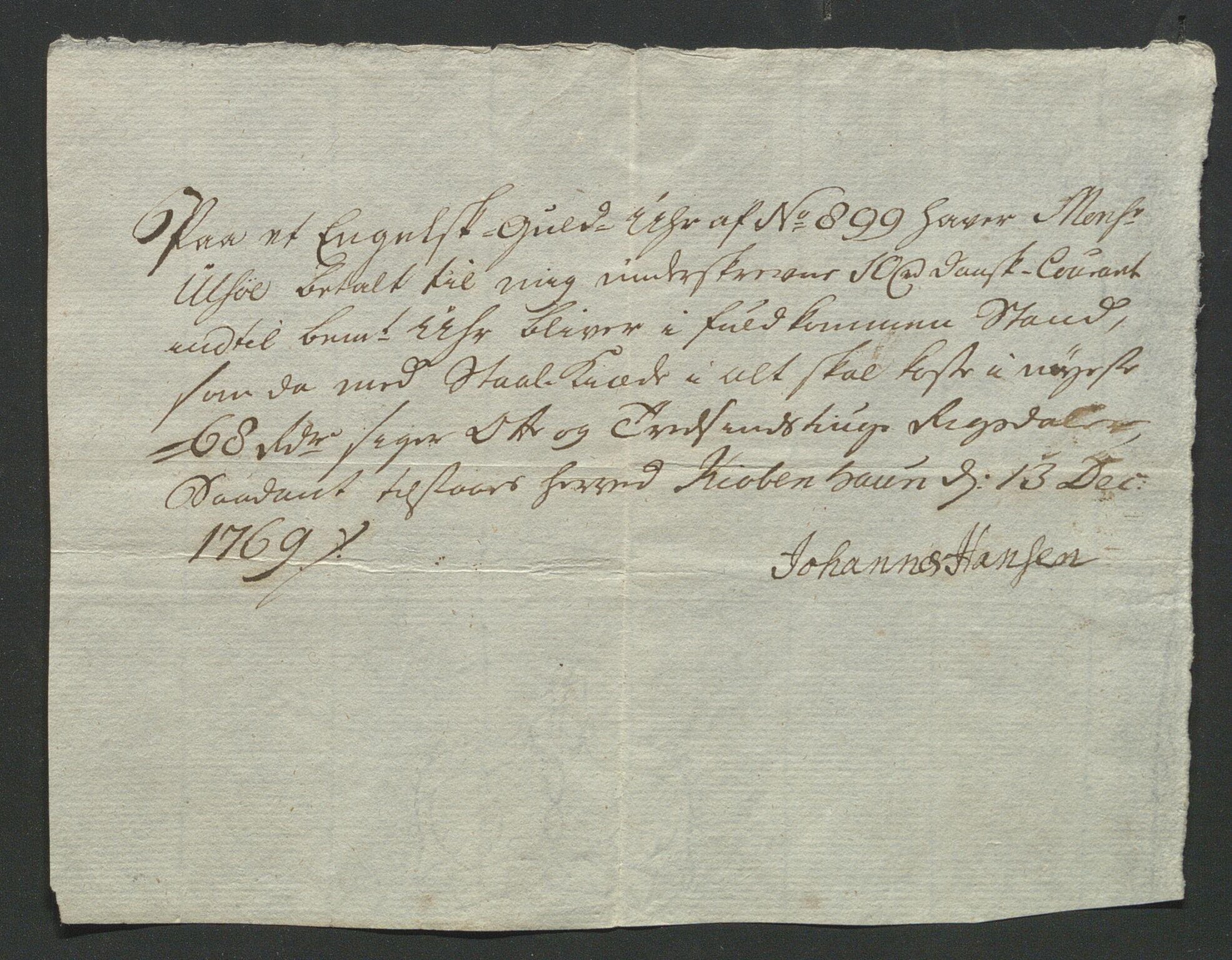 Åker i Vang, Hedmark, og familien Todderud, AV/SAH-ARK-010/E/Ea/L0001: Korrespondanse ordnet kronologisk, 1721-1772, s. 311