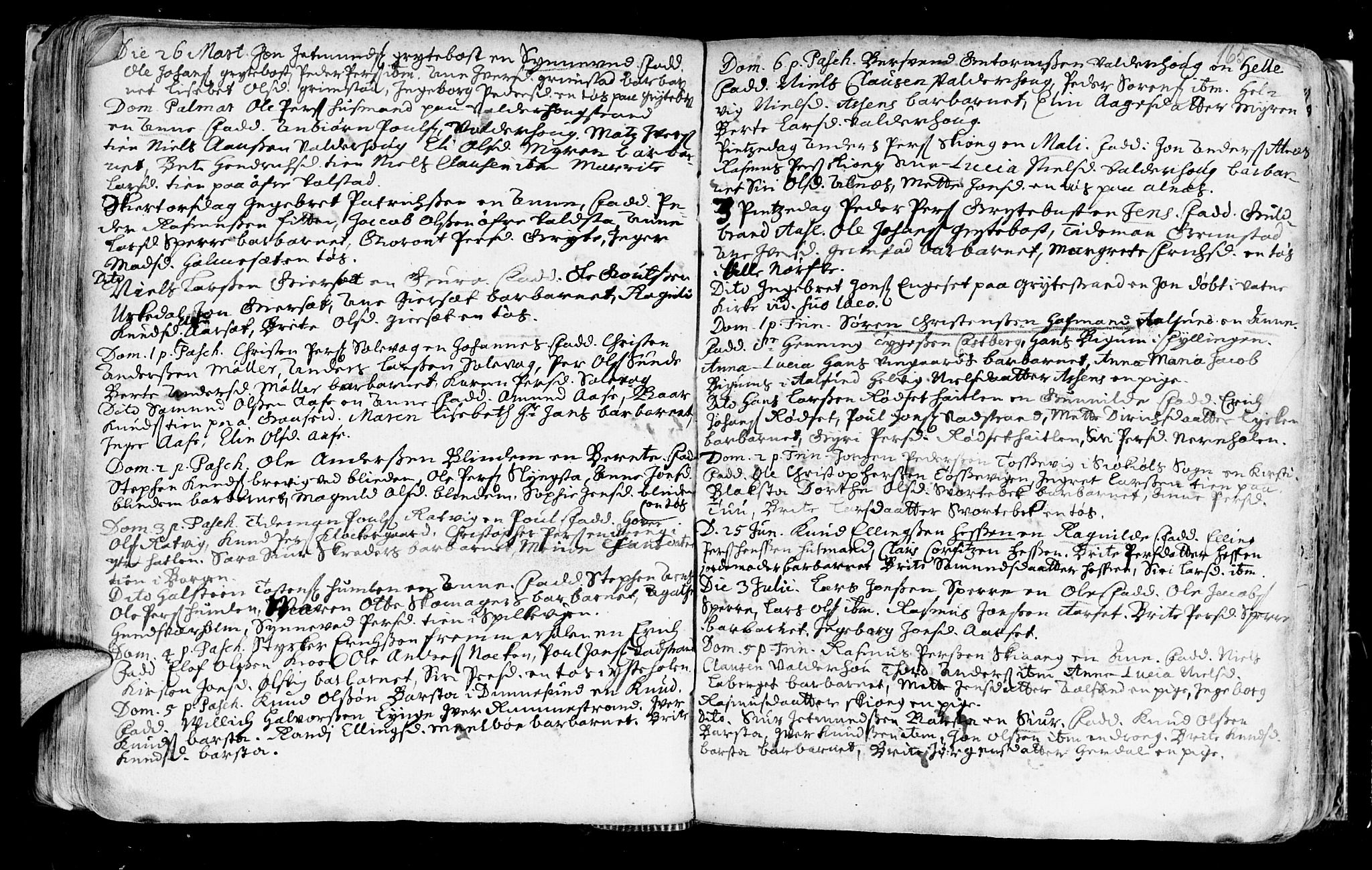 Ministerialprotokoller, klokkerbøker og fødselsregistre - Møre og Romsdal, AV/SAT-A-1454/528/L0390: Ministerialbok nr. 528A01, 1698-1739, s. 164-165