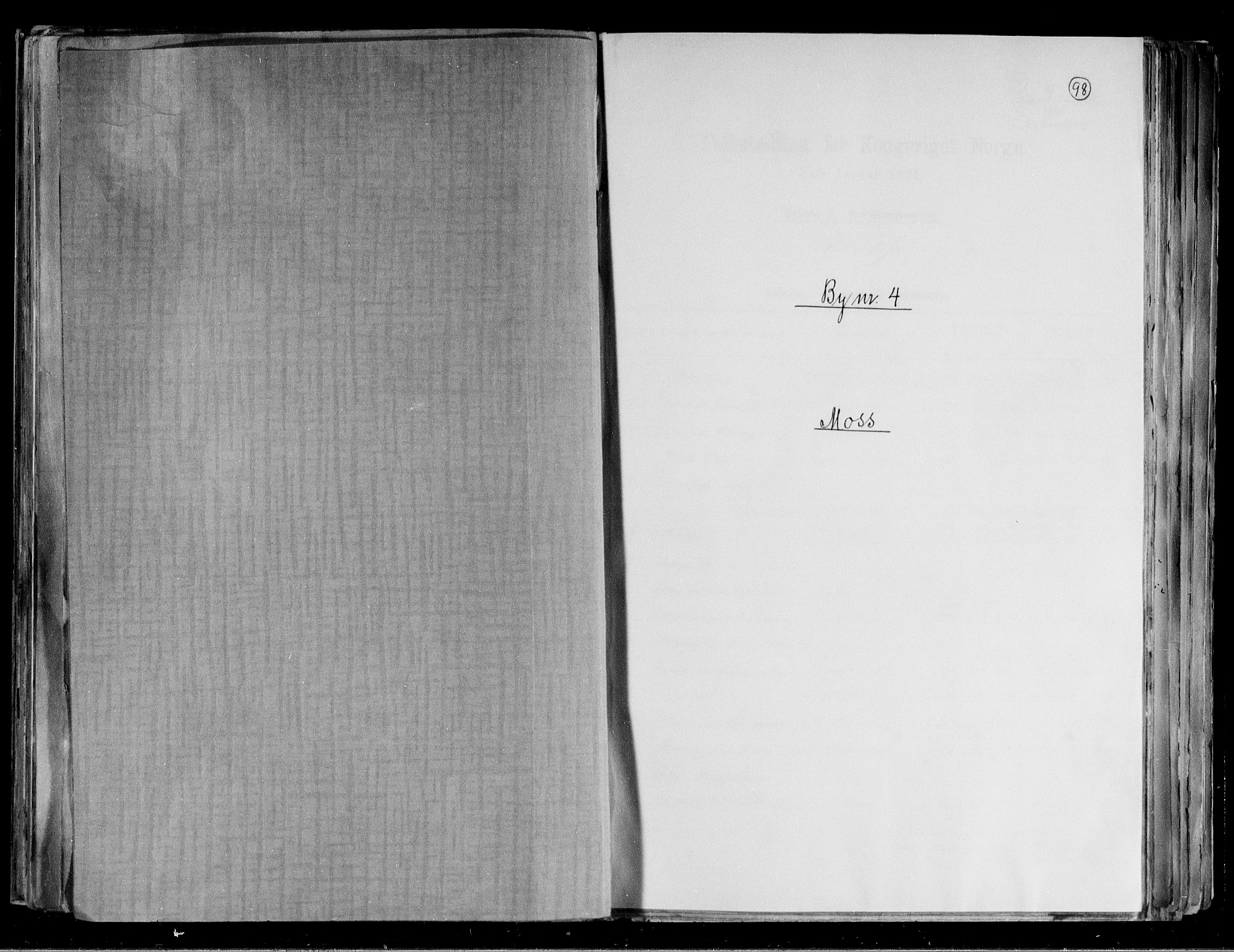 RA, Folketelling 1891 for 0104 Moss kjøpstad, 1891, s. 1