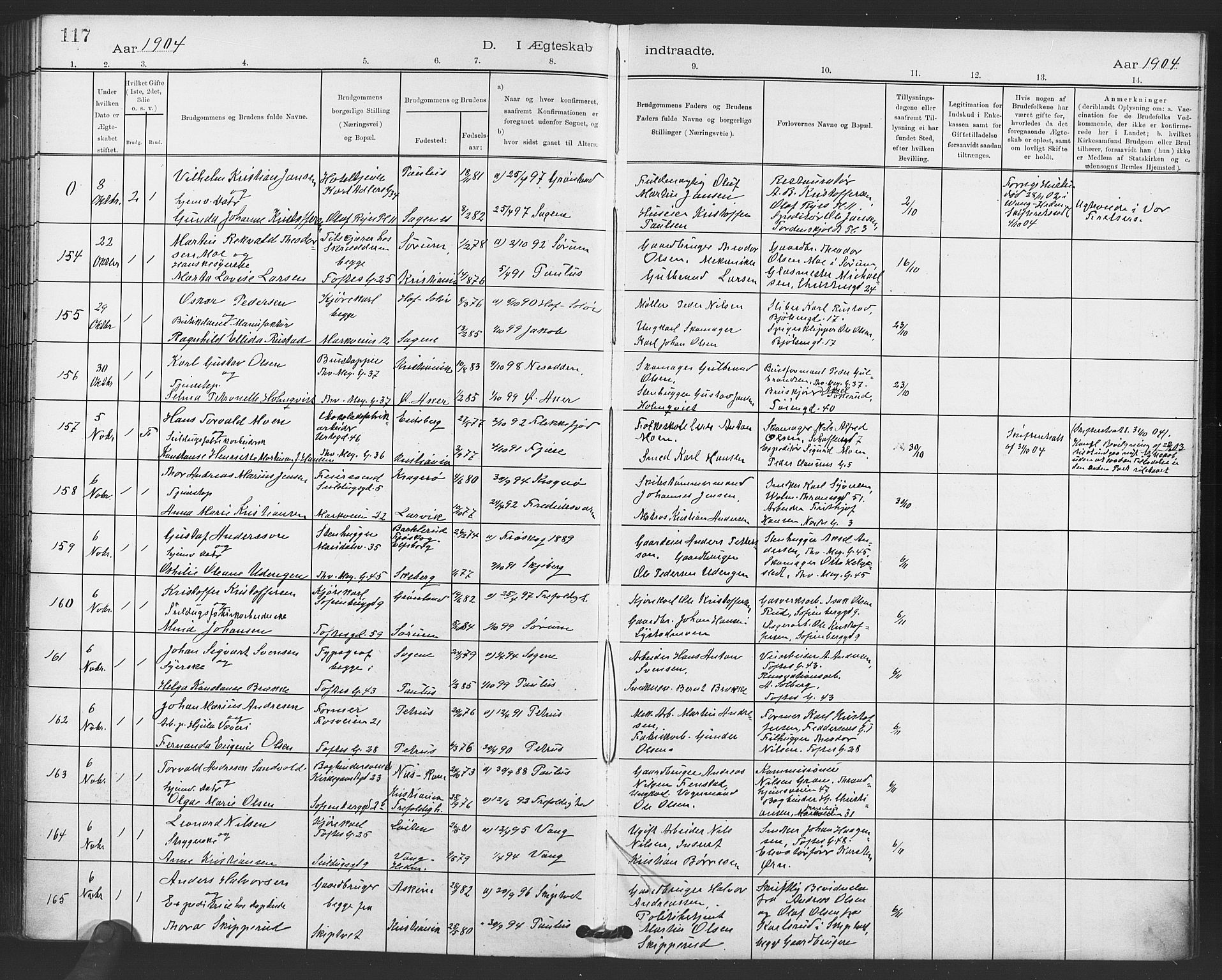 Paulus prestekontor Kirkebøker, AV/SAO-A-10871/F/Fa/L0010: Ministerialbok nr. 10, 1898-1906, s. 117