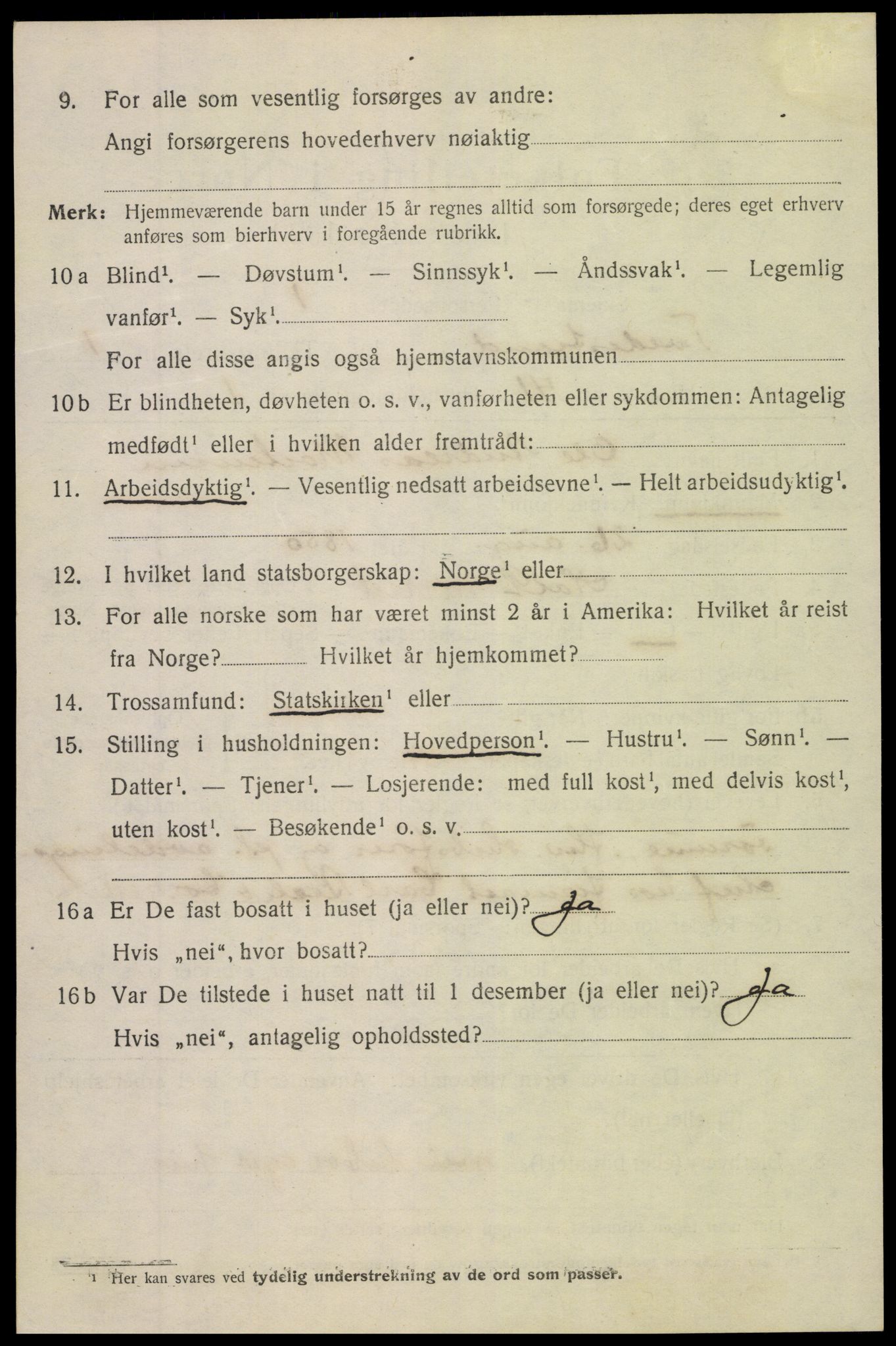 SAK, Folketelling 1920 for 0902 Tvedestrand ladested, 1920, s. 1732