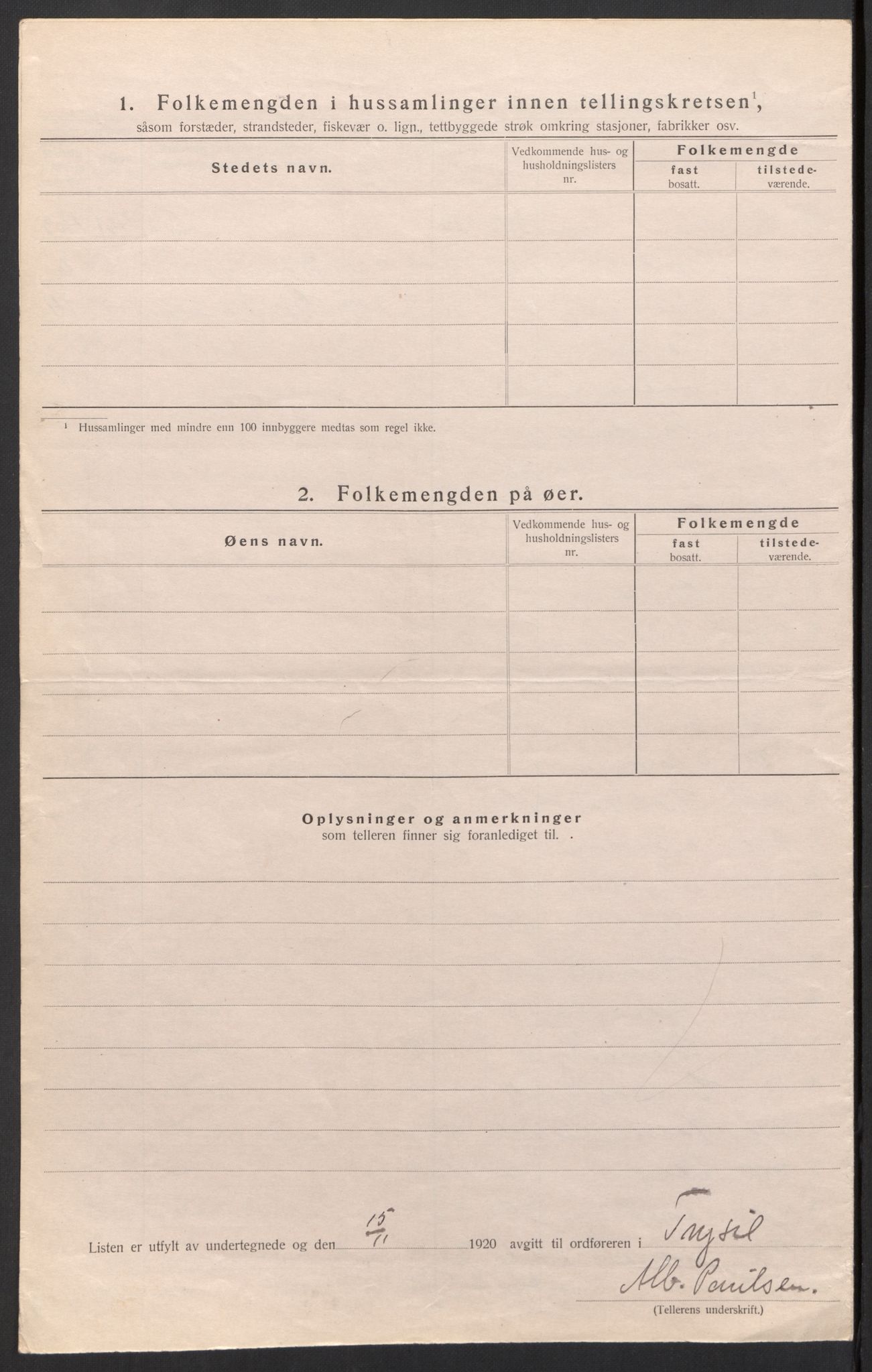 SAH, Folketelling 1920 for 0428 Trysil herred, 1920, s. 26