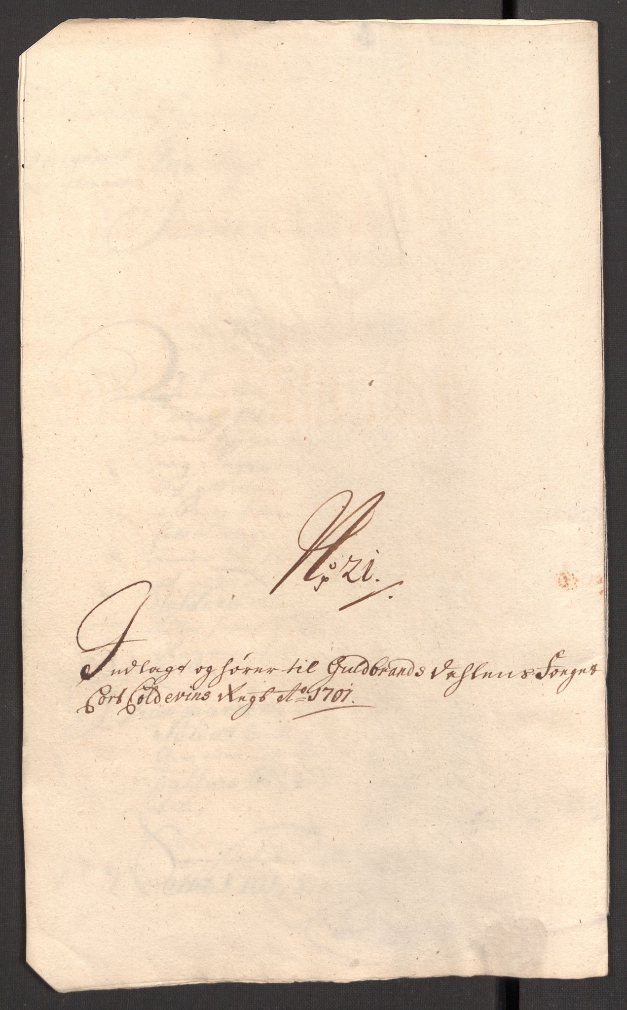 Rentekammeret inntil 1814, Reviderte regnskaper, Fogderegnskap, RA/EA-4092/R17/L1174: Fogderegnskap Gudbrandsdal, 1701, s. 202