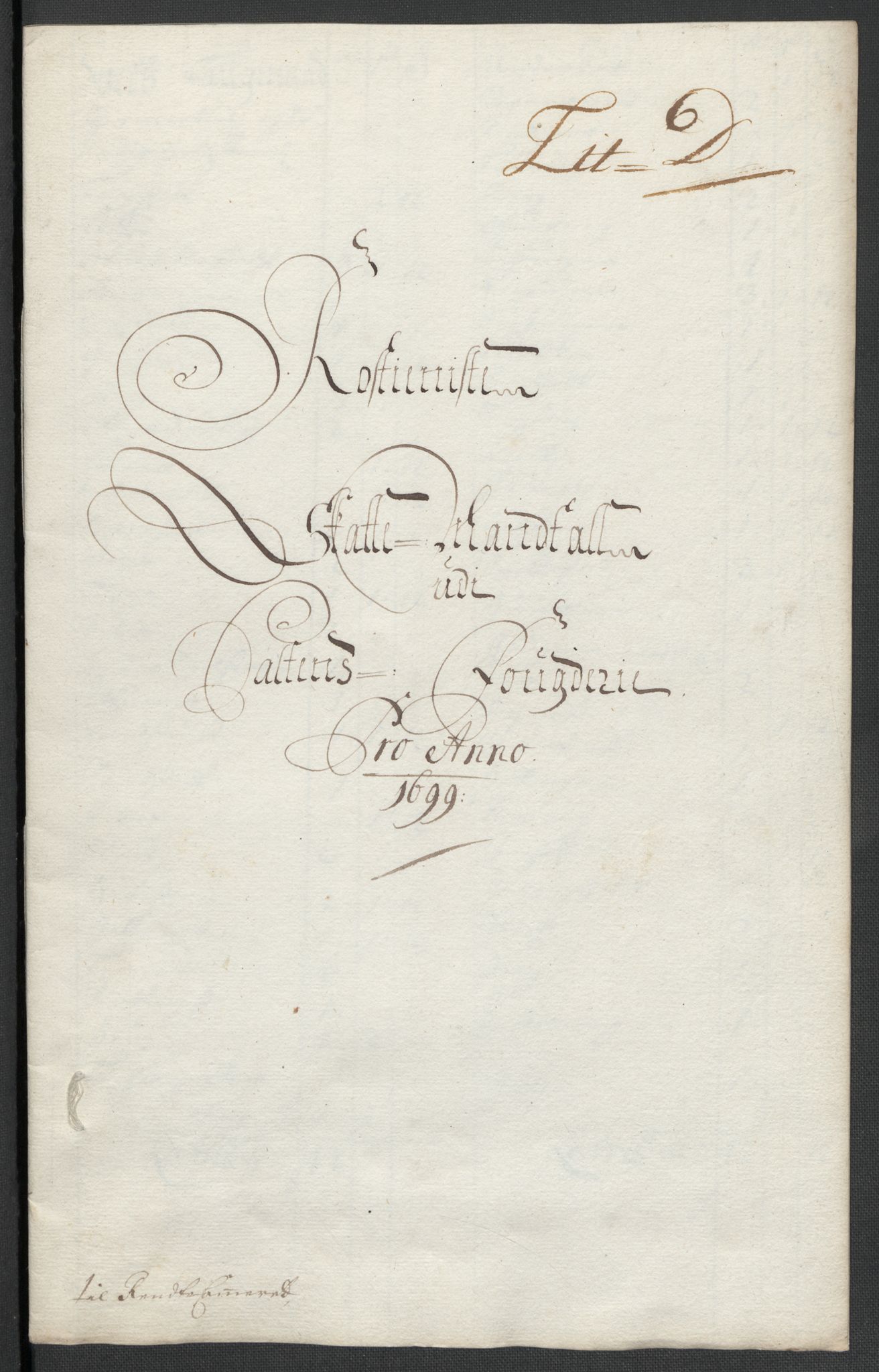 Rentekammeret inntil 1814, Reviderte regnskaper, Fogderegnskap, RA/EA-4092/R66/L4579: Fogderegnskap Salten, 1697-1700, s. 266