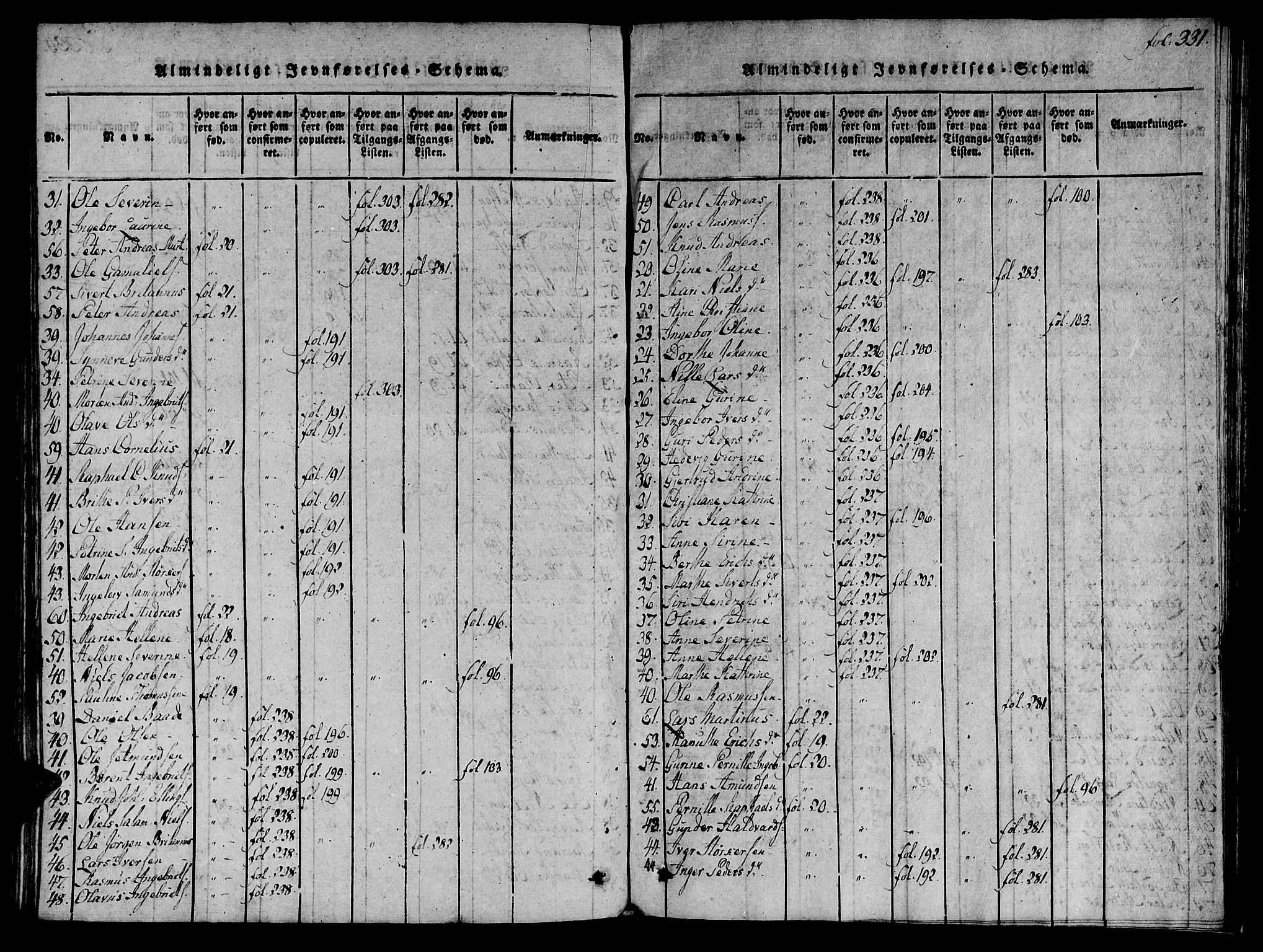 Ministerialprotokoller, klokkerbøker og fødselsregistre - Møre og Romsdal, AV/SAT-A-1454/536/L0495: Ministerialbok nr. 536A04, 1818-1847, s. 331