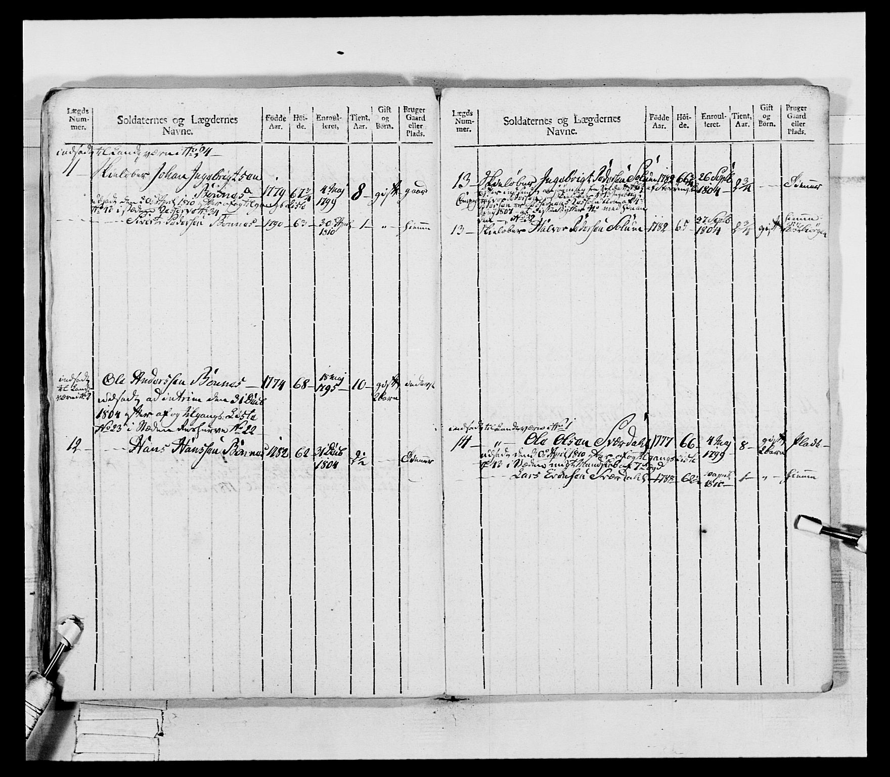 Generalitets- og kommissariatskollegiet, Det kongelige norske kommissariatskollegium, AV/RA-EA-5420/E/Eh/L0075b: 1. Trondheimske nasjonale infanteriregiment, 1807, s. 103