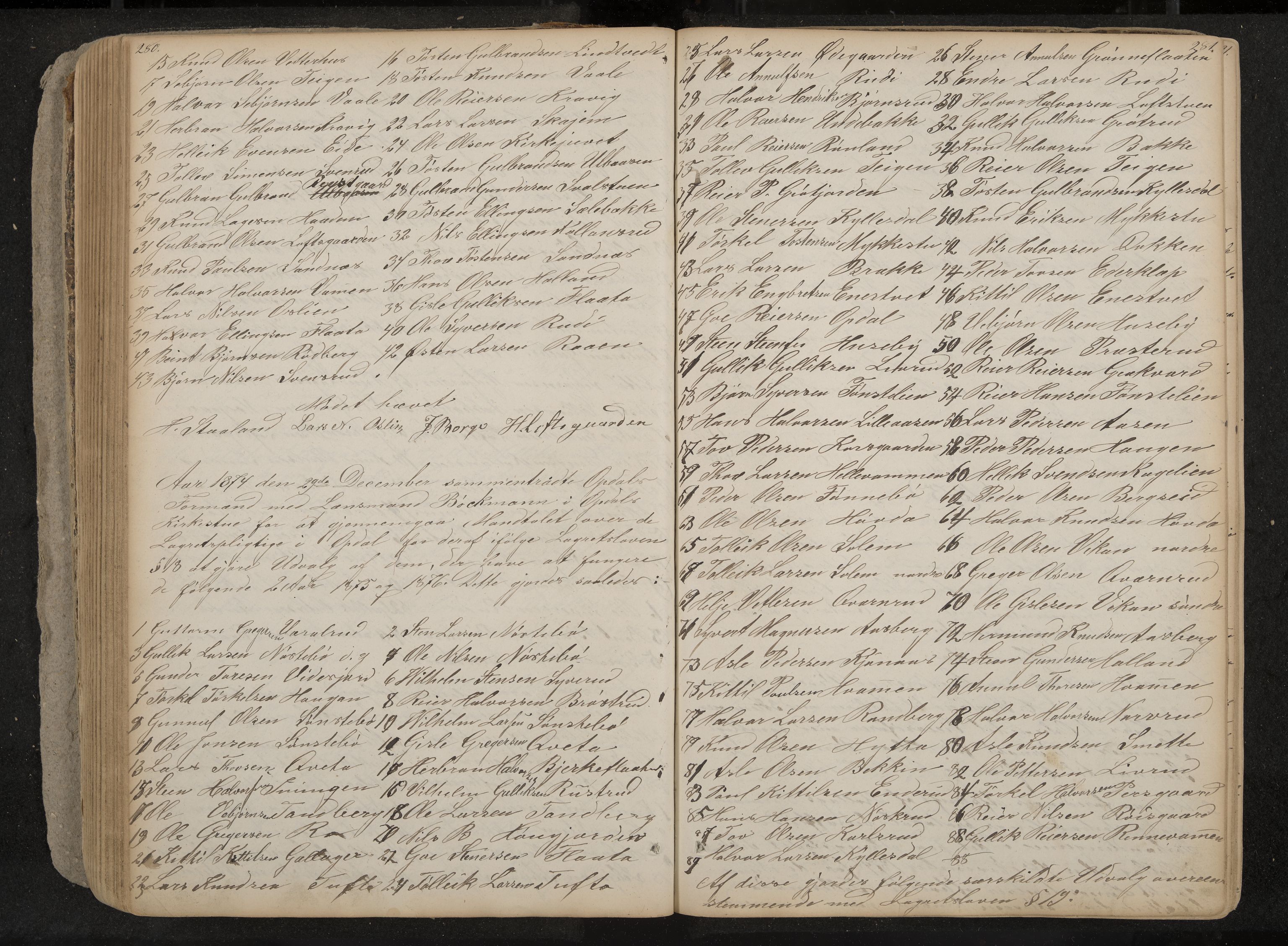 Nore og Uvdal formannskap, IKAK/0633021-1/A/L0001: Møtebok, 1859-1882, s. 280-281
