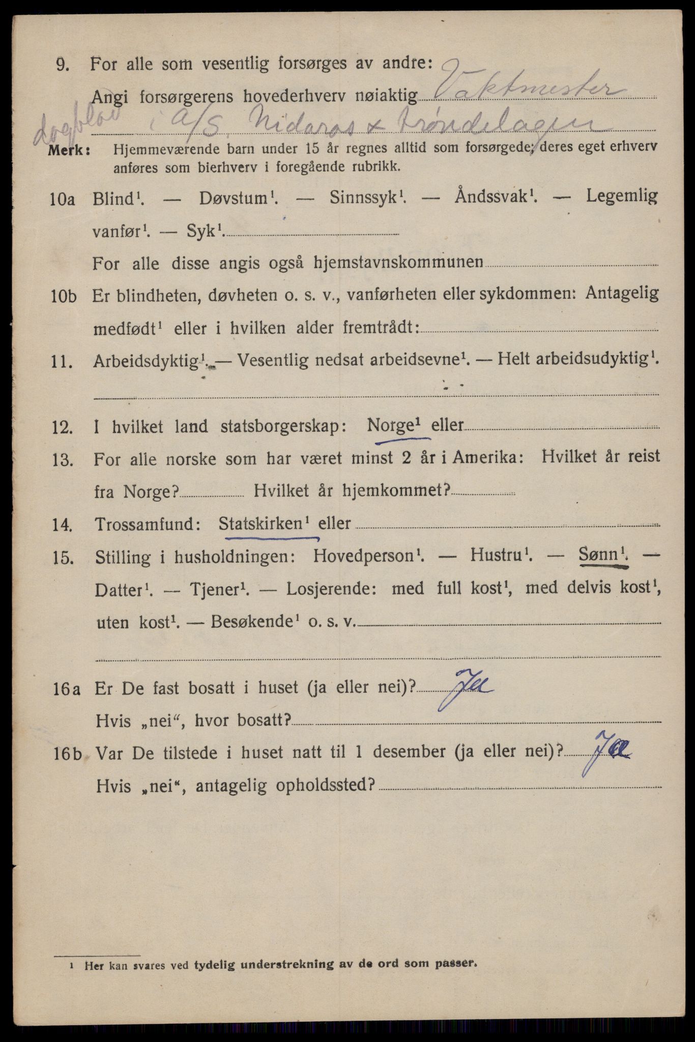 SAT, Folketelling 1920 for 1601 Trondheim kjøpstad, 1920, s. 70051