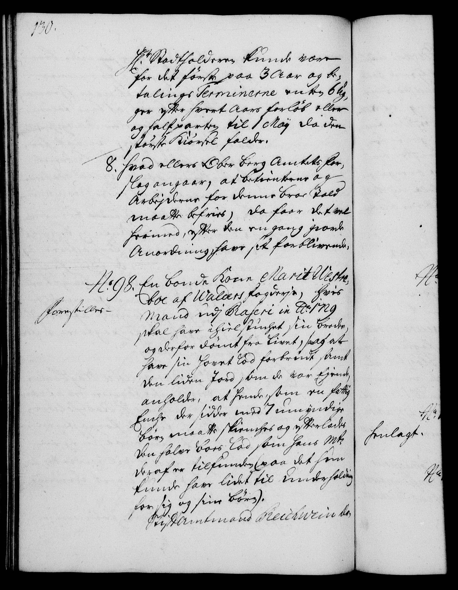 Rentekammeret, Kammerkanselliet, RA/EA-3111/G/Gh/Gha/L0015: Norsk ekstraktmemorialprotokoll (merket RK 53.60), 1733, s. 130