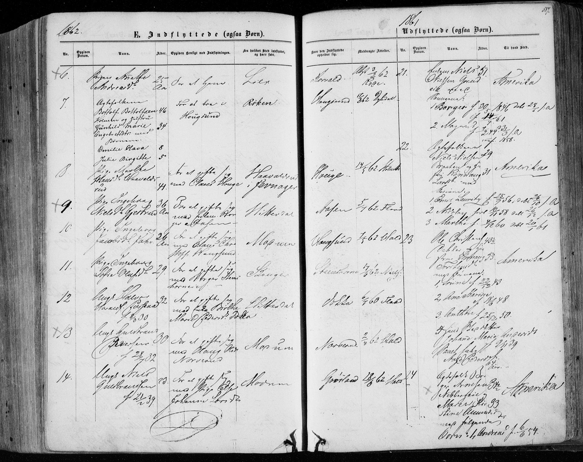 Eiker kirkebøker, AV/SAKO-A-4/F/Fa/L0016: Ministerialbok nr. I 16, 1860-1868, s. 587