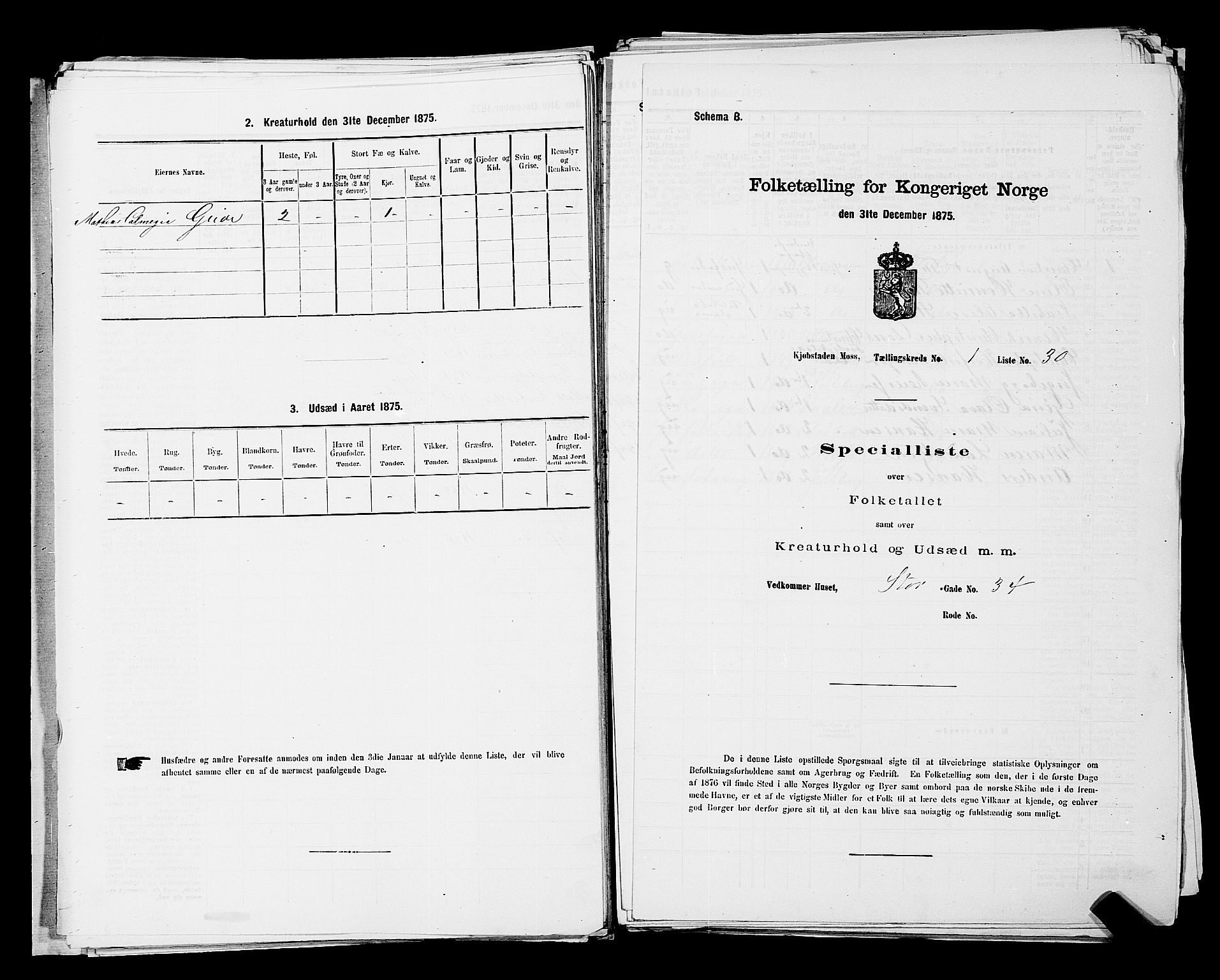 RA, Folketelling 1875 for 0104B Moss prestegjeld, Moss kjøpstad, 1875, s. 68