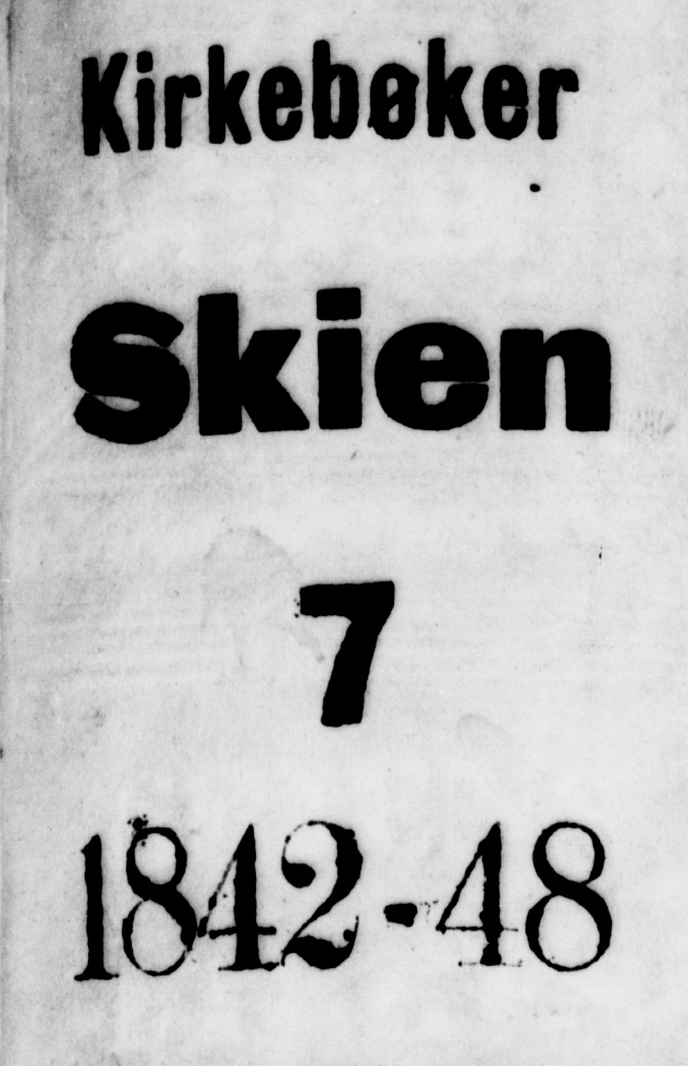 Skien kirkebøker, SAKO/A-302/G/Ga/L0003: Klokkerbok nr. 3, 1843-1847