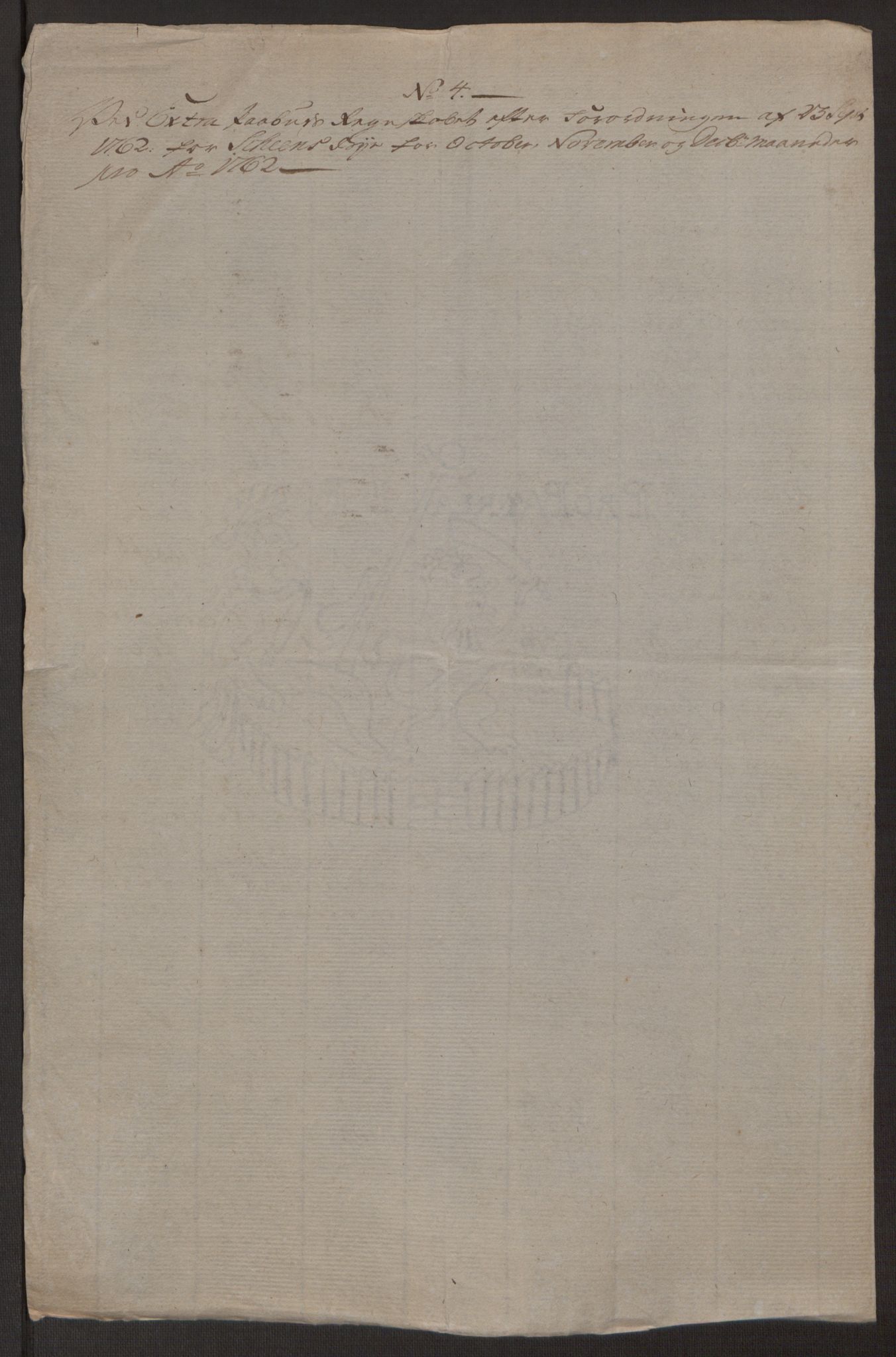 Rentekammeret inntil 1814, Reviderte regnskaper, Byregnskaper, AV/RA-EA-4066/R/Rj/L0198/0001: [J4] Kontribusjonsregnskap / Ekstraskatt, 1762-1768, s. 96