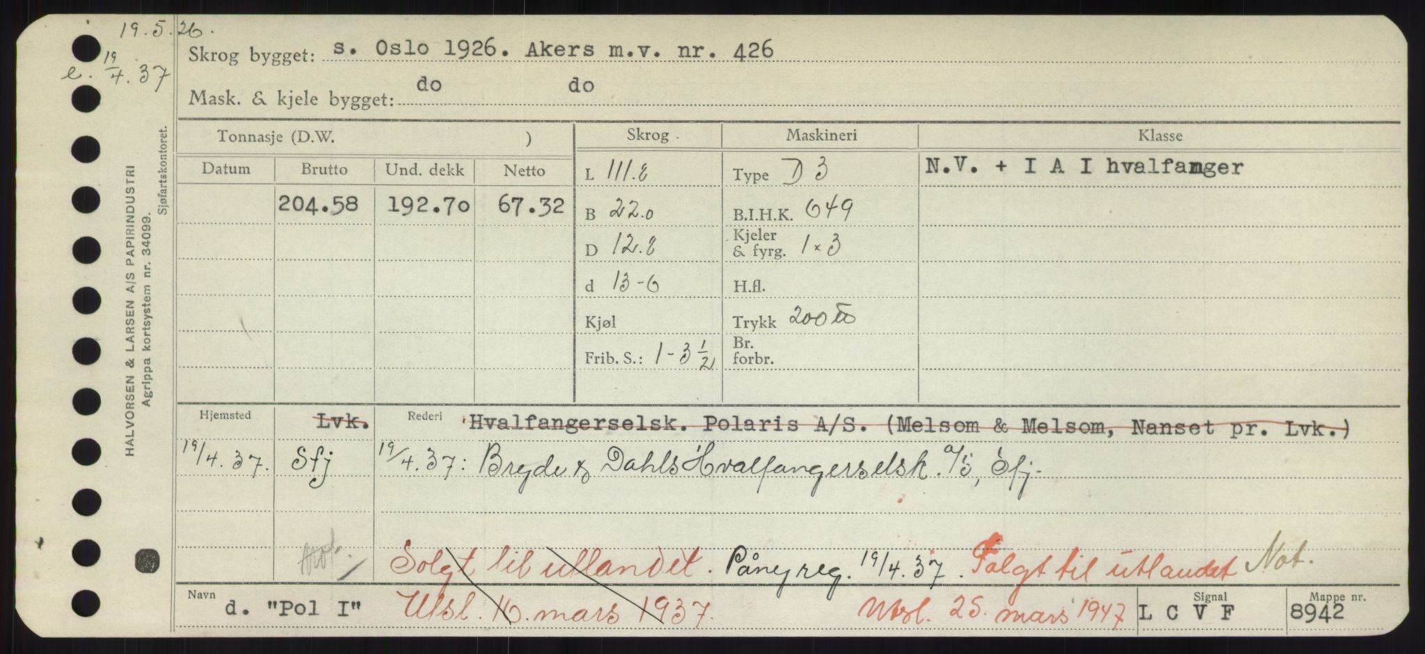 Sjøfartsdirektoratet med forløpere, Skipsmålingen, AV/RA-S-1627/H/Hd/L0029: Fartøy, P, s. 297