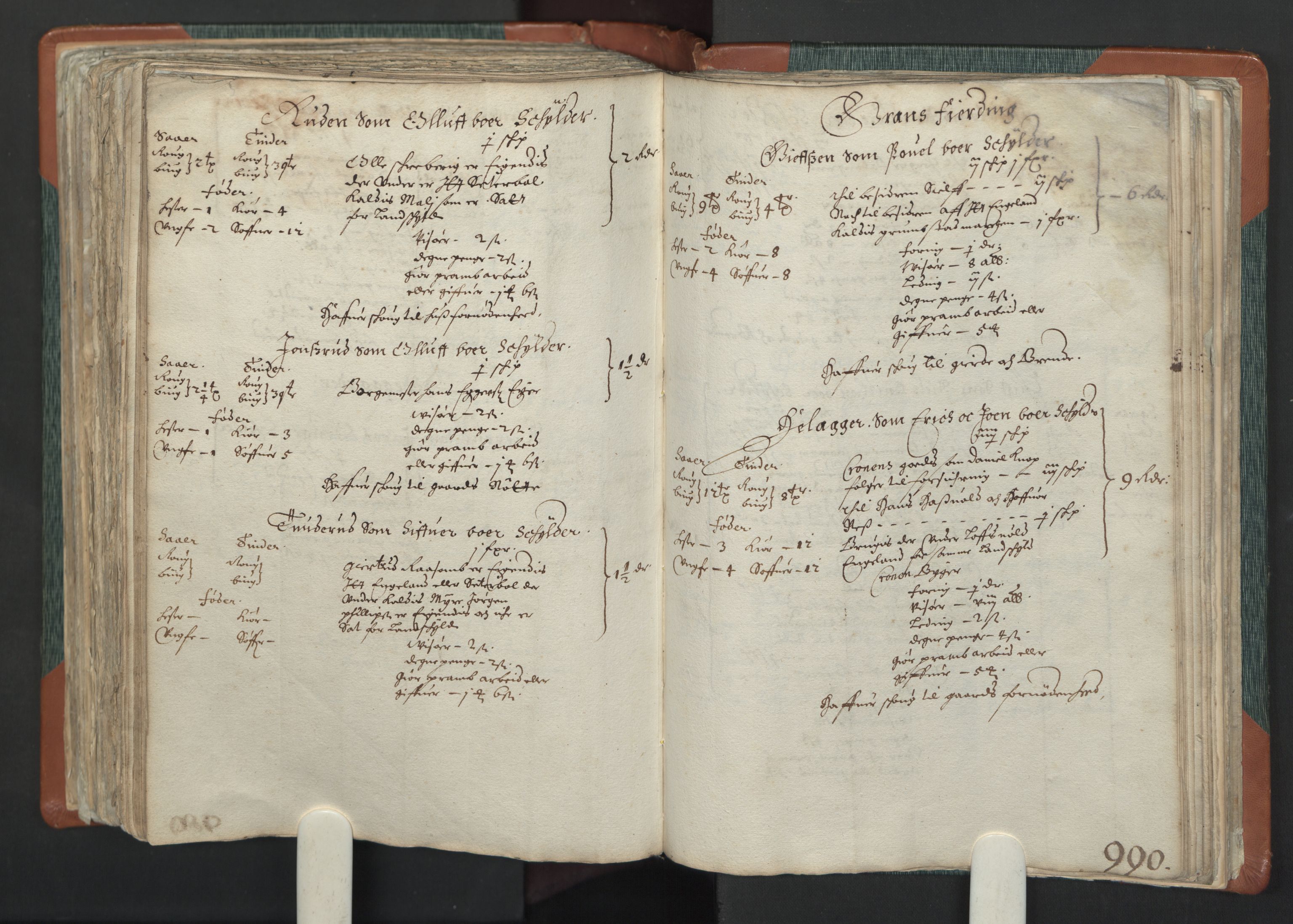 Rentekammeret inntil 1814, Realistisk ordnet avdeling, AV/RA-EA-4070/L/L0006: Kristiania lagdømme. Alminnelig jordebok med skatteligning for Lier, Hurum, Røyken, Ringerike og Nes i Hallingdal, samt Hadeland., 1661, s. 989b-990a