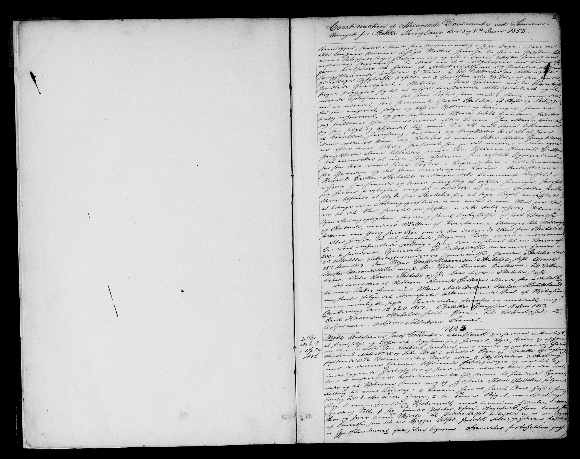 Flekkefjord sorenskriveri, AV/SAK-1221-0001/G/Gb/Gba/L0012: Pantebok nr. 12, 1853-1856, s. 2