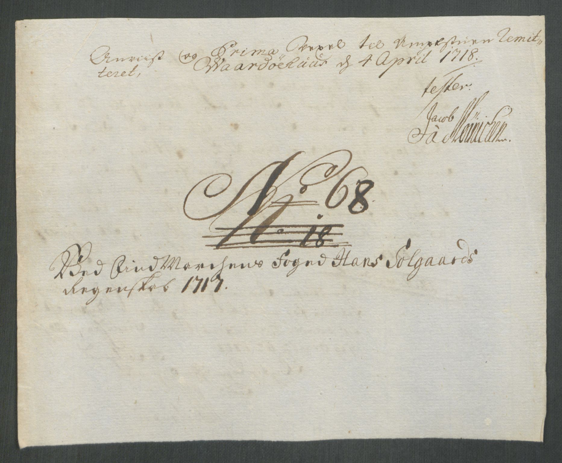 Rentekammeret inntil 1814, Reviderte regnskaper, Fogderegnskap, AV/RA-EA-4092/R69/L4857: Fogderegnskap Finnmark/Vardøhus, 1716-1718, s. 350