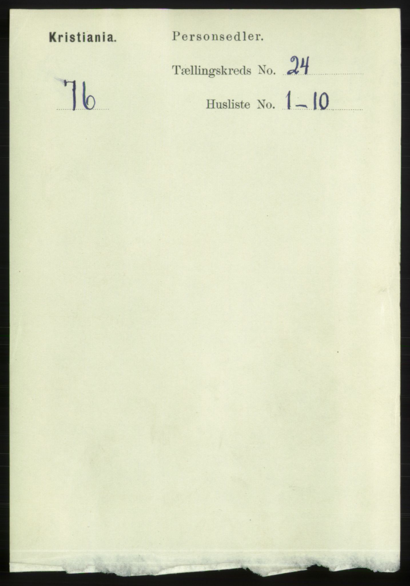 RA, Folketelling 1891 for 0301 Kristiania kjøpstad, 1891, s. 11598