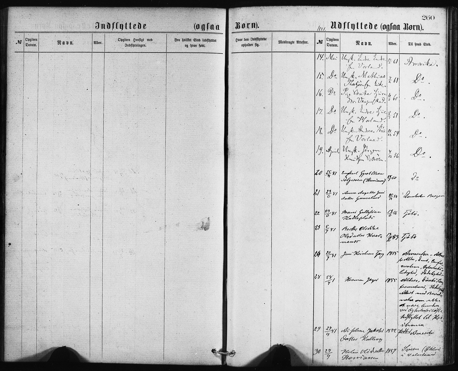Finnås sokneprestembete, SAB/A-99925/H/Ha/Haa/Haaa/L0009: Ministerialbok nr. A 9, 1873-1881, s. 260