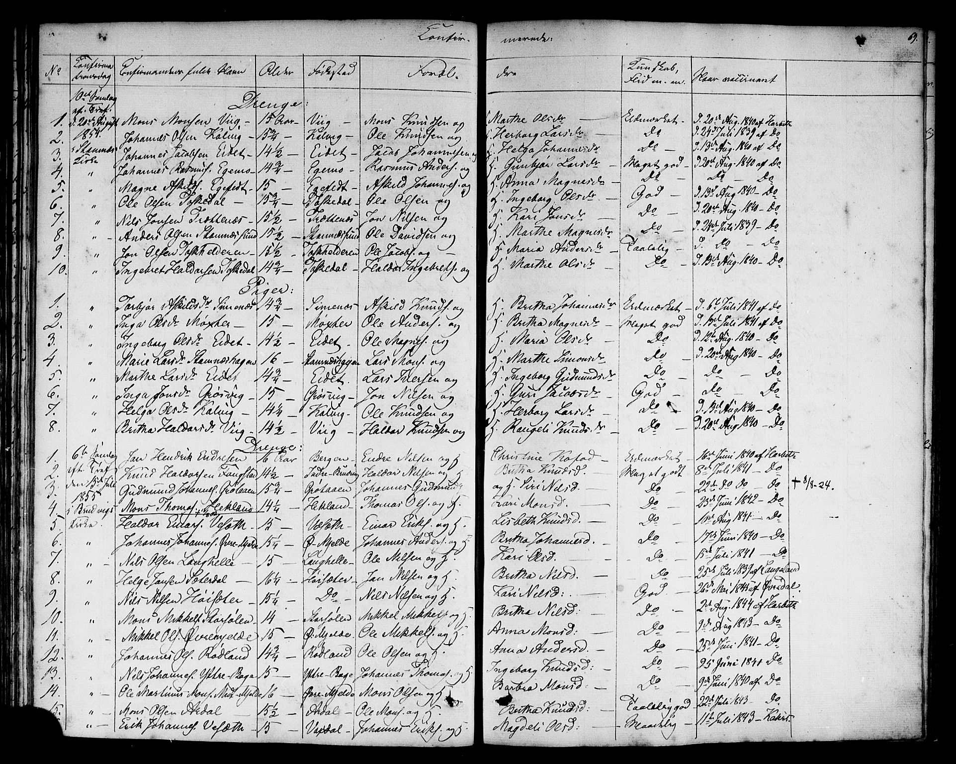 Haus sokneprestembete, AV/SAB-A-75601: Residerende kapellans bok nr. A 3, 1850-1867, s. 69