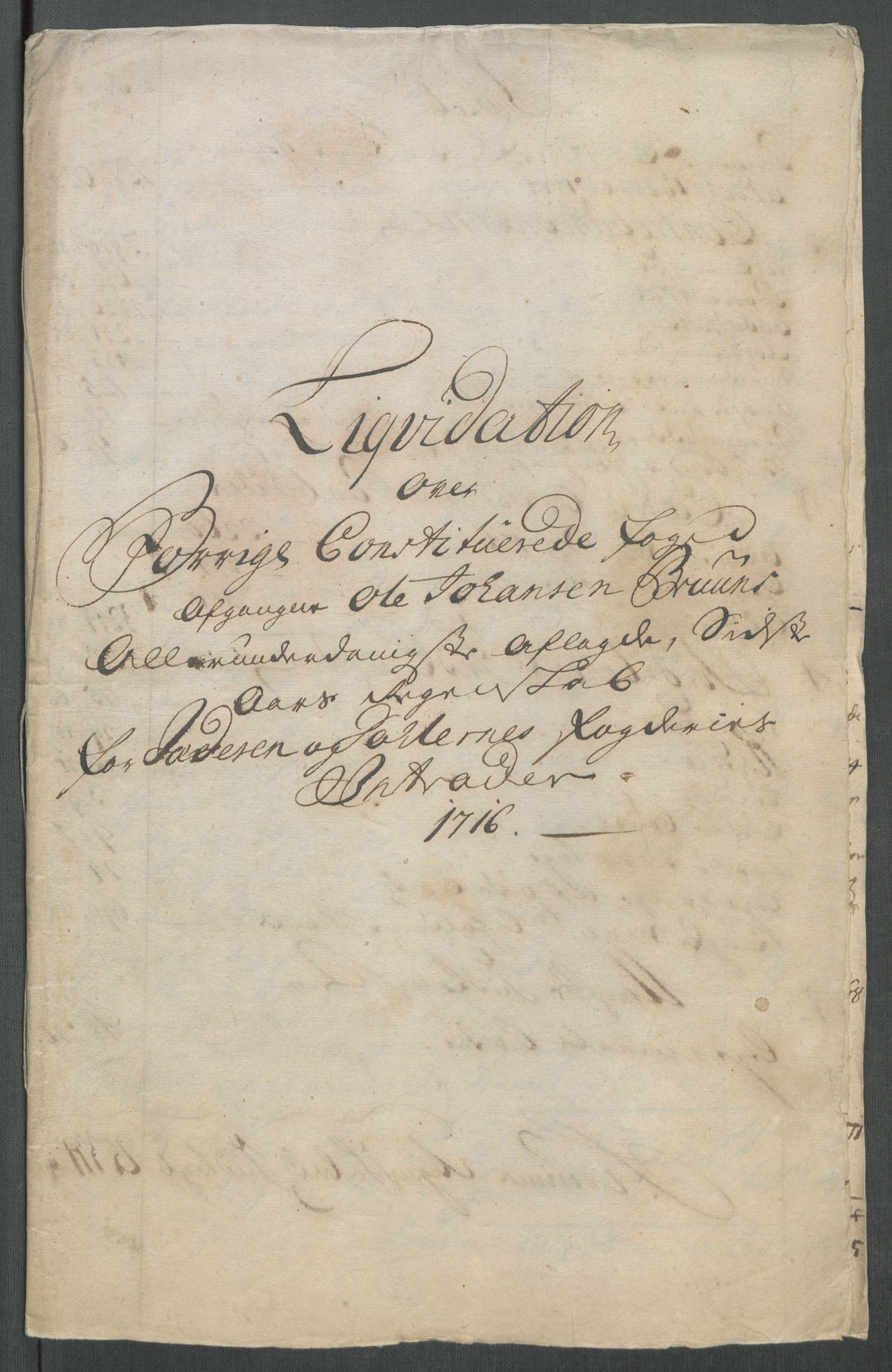 Rentekammeret inntil 1814, Reviderte regnskaper, Fogderegnskap, RA/EA-4092/R46/L2741: Fogderegnskap Jæren og Dalane, 1716, s. 509