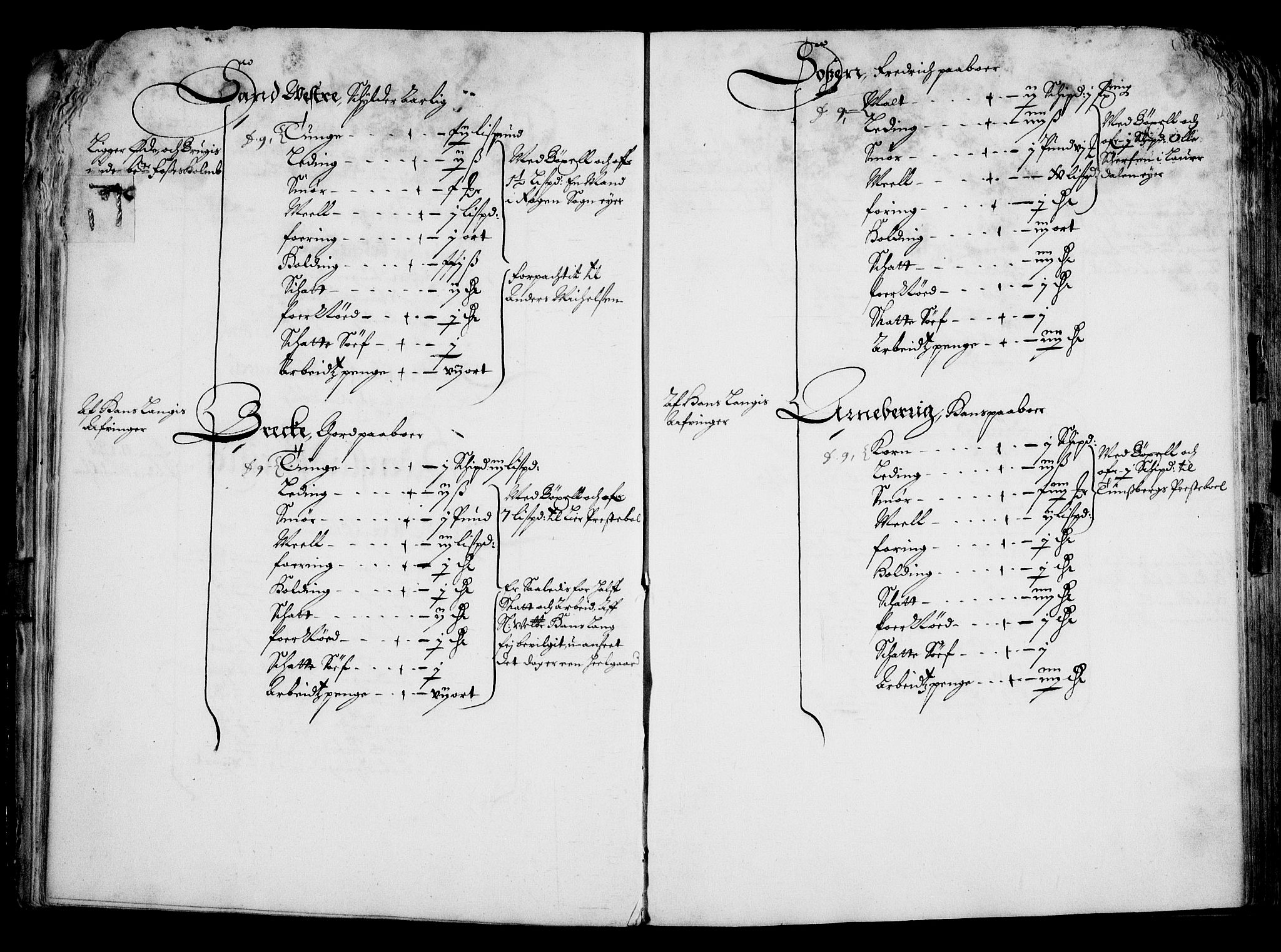 Rentekammeret inntil 1814, Realistisk ordnet avdeling, AV/RA-EA-4070/On/L0001/0001: Statens gods / [Jj 1]: Jordebok over Hannibal Sehesteds gods, 1651, s. 31