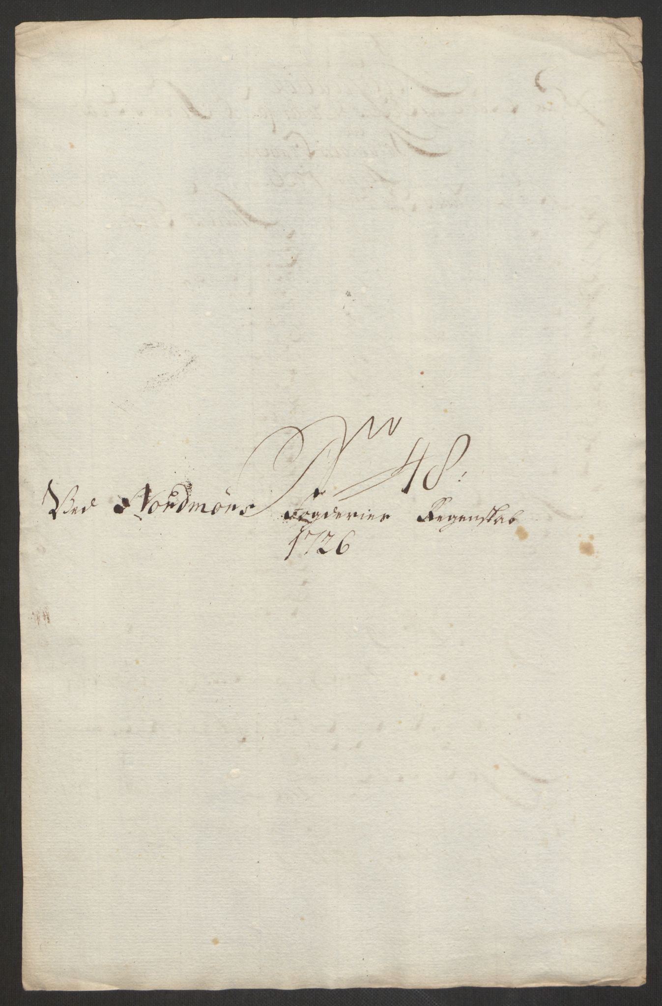 Rentekammeret inntil 1814, Reviderte regnskaper, Fogderegnskap, RA/EA-4092/R56/L3759: Fogderegnskap Nordmøre, 1726, s. 264