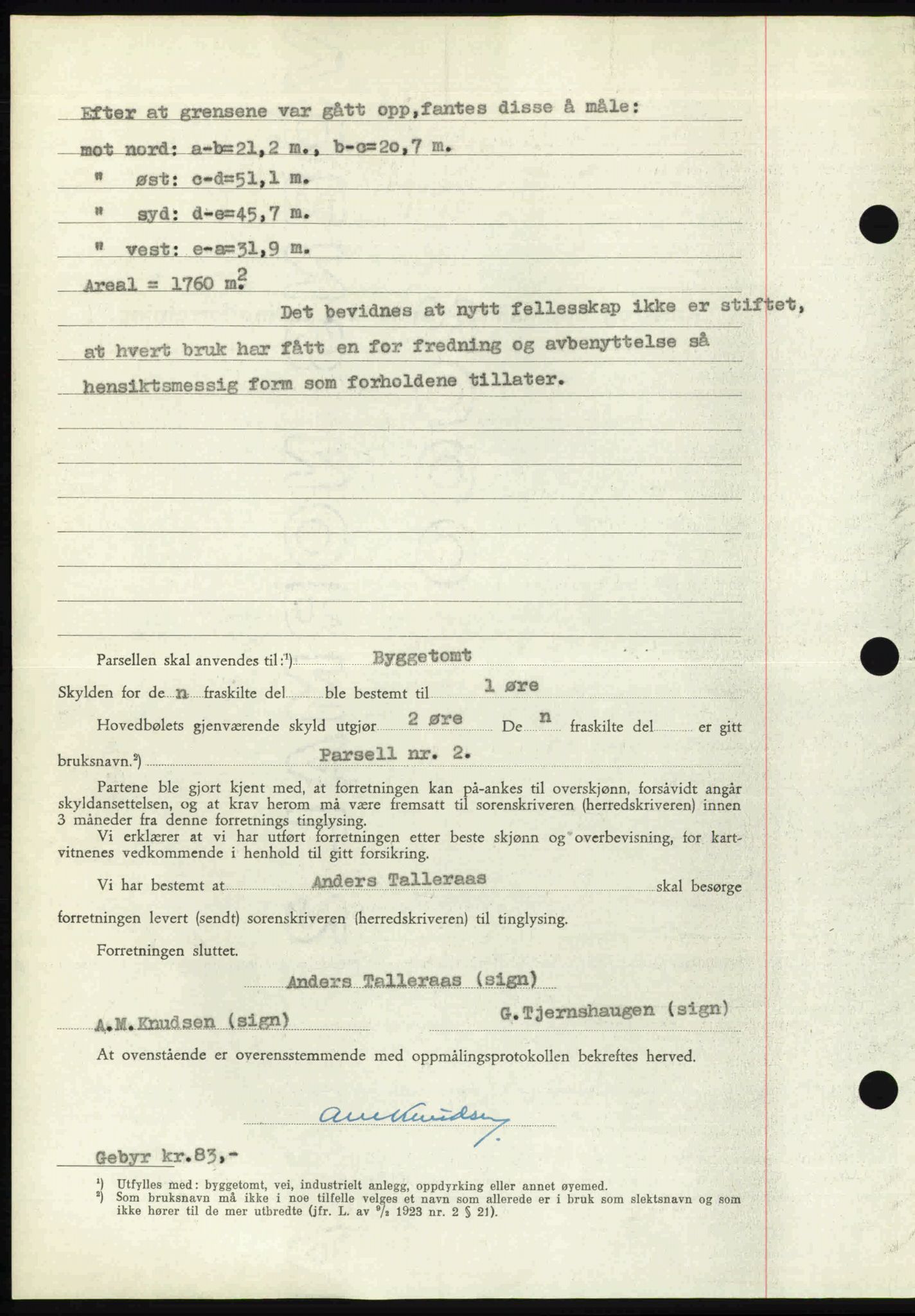 Follo sorenskriveri, SAO/A-10274/G/Ga/Gaa/L0085: Pantebok nr. I 85, 1948-1948, Dagboknr: 4366/1948