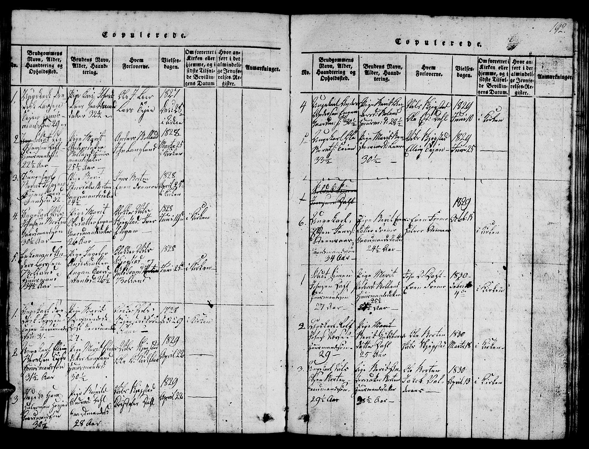 Ministerialprotokoller, klokkerbøker og fødselsregistre - Sør-Trøndelag, SAT/A-1456/693/L1121: Klokkerbok nr. 693C02, 1816-1869, s. 192