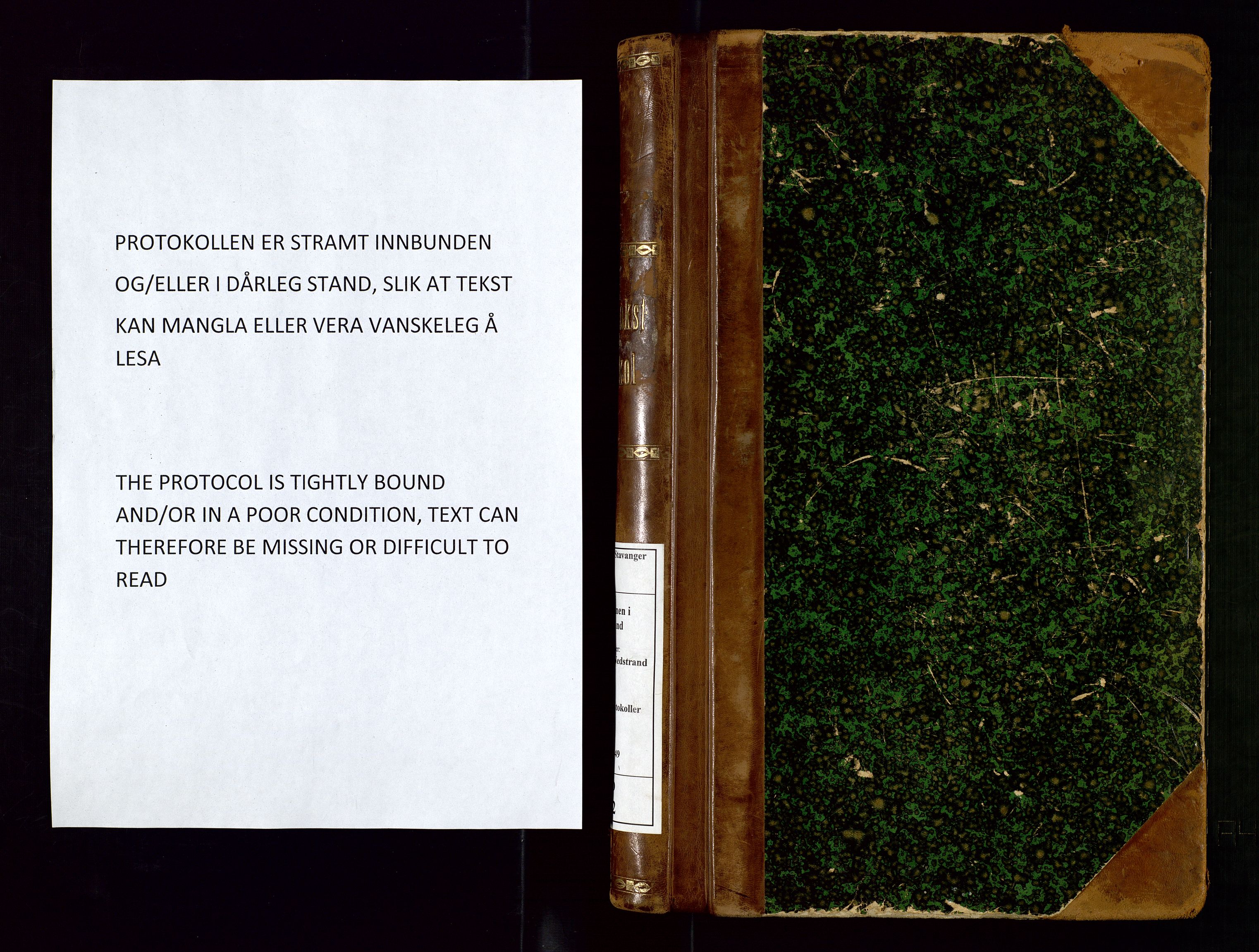 Nedstrand lensmannskontor, AV/SAST-A-100236/Gob/L0002: "Brandtakstprotokol for Nerstrand lensmandsdistrikt Rogaland Fylke", 1916-1949