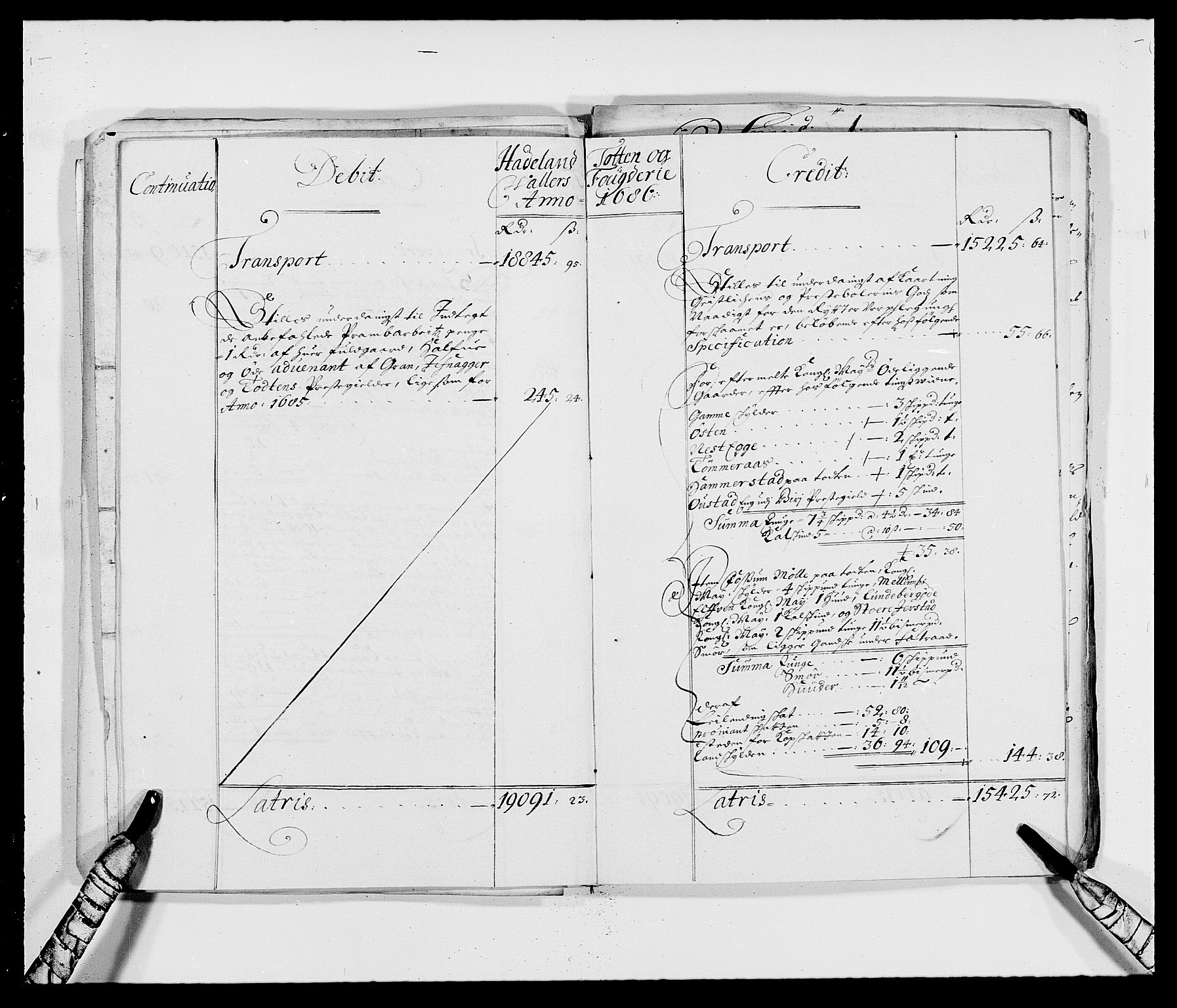 Rentekammeret inntil 1814, Reviderte regnskaper, Fogderegnskap, AV/RA-EA-4092/R18/L1285: Fogderegnskap Hadeland, Toten og Valdres, 1686, s. 6