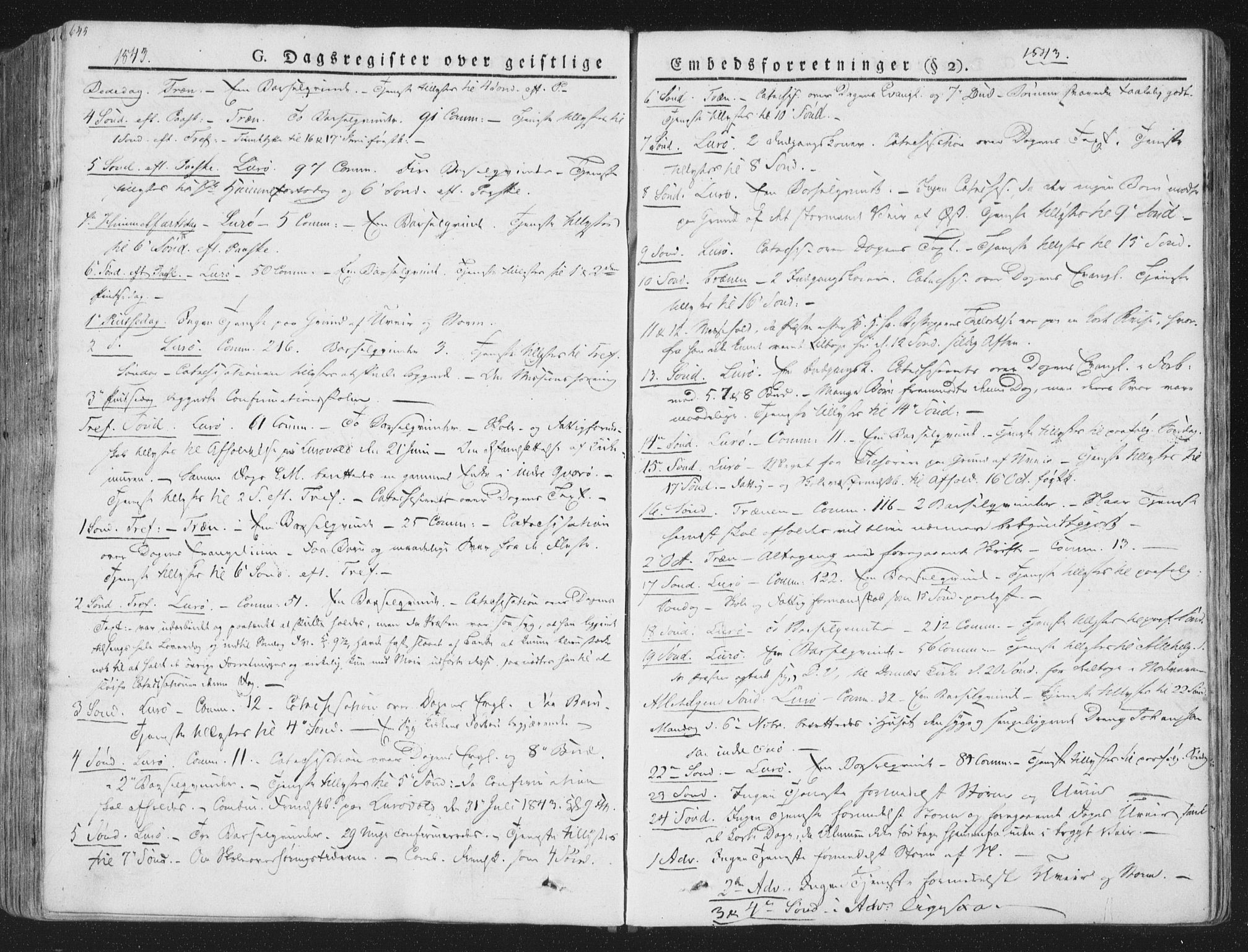 Ministerialprotokoller, klokkerbøker og fødselsregistre - Nordland, AV/SAT-A-1459/839/L0566: Ministerialbok nr. 839A03, 1825-1862, s. 645