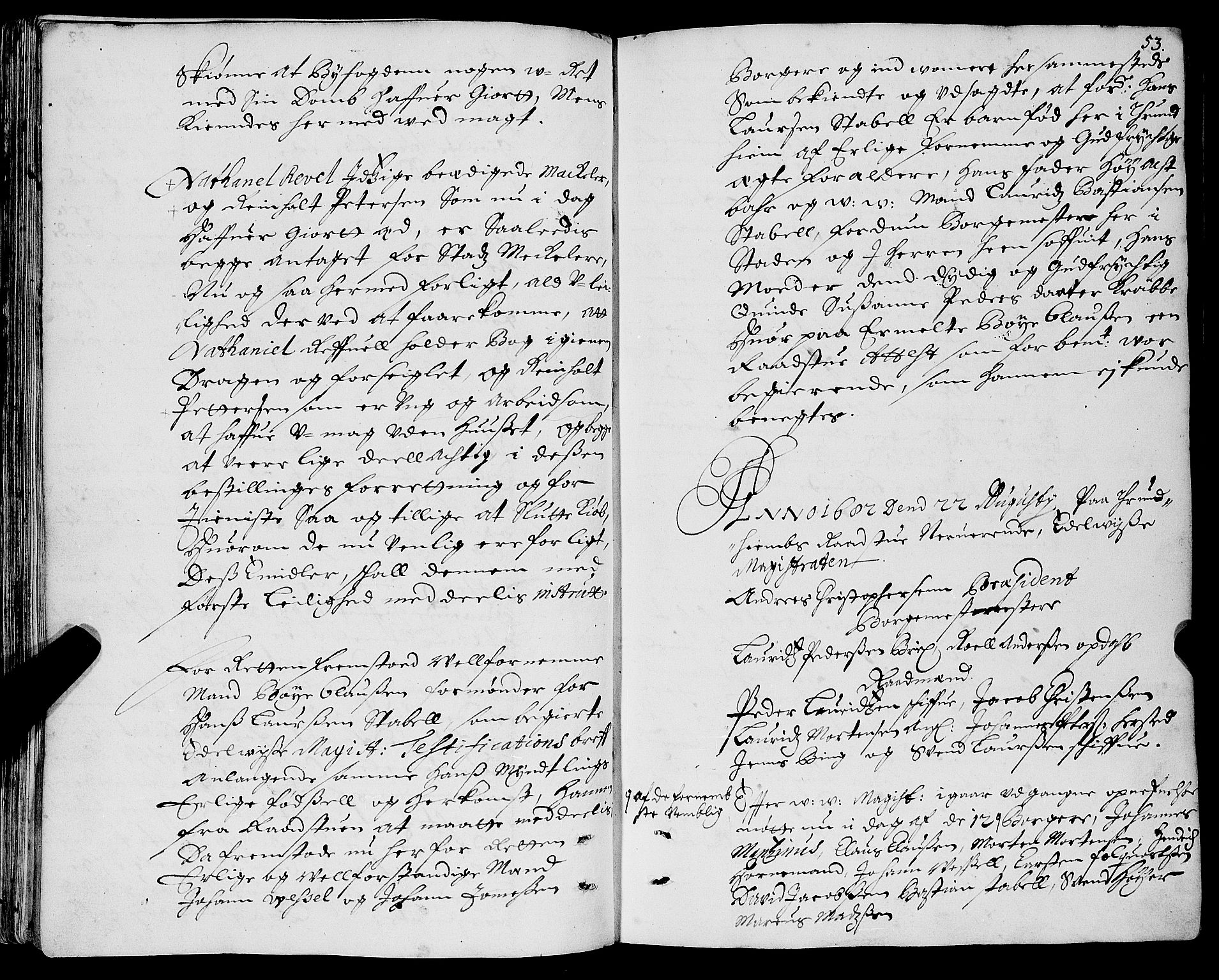 Trondheim magistrat, SAT/A-4372/A/Aa/L0002: Rådstueprotokoller, 1682-1683, s. 53