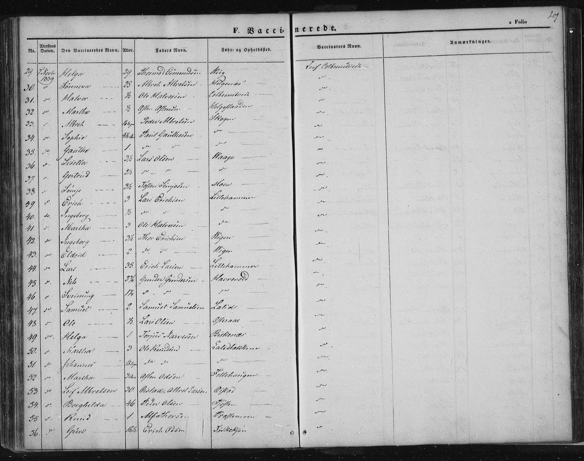 Suldal sokneprestkontor, AV/SAST-A-101845/01/IV/L0008: Ministerialbok nr. A 8, 1836-1853, s. 209