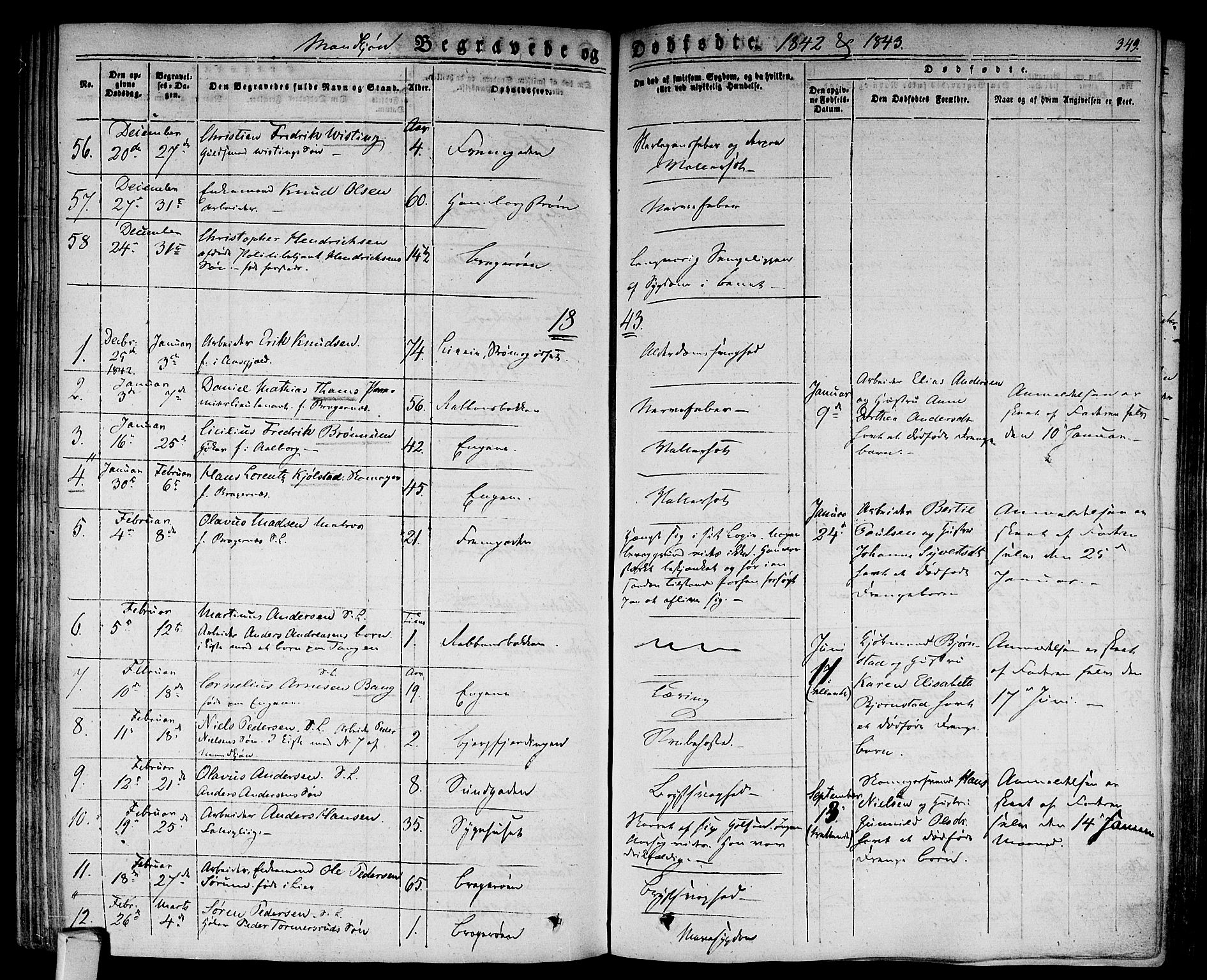 Bragernes kirkebøker, AV/SAKO-A-6/F/Fb/L0001: Ministerialbok nr. II 1, 1830-1847, s. 349