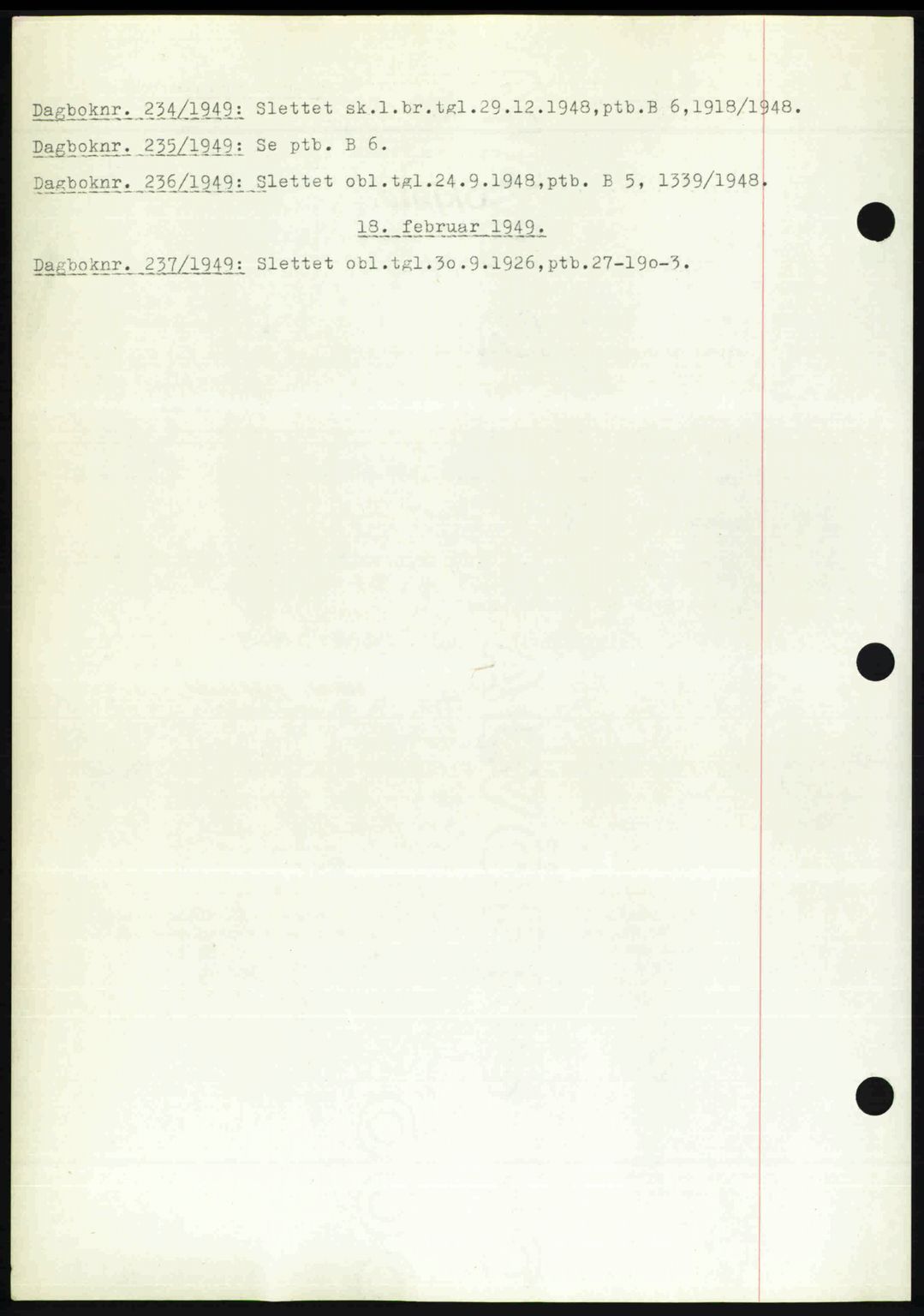 Nedenes sorenskriveri, AV/SAK-1221-0006/G/Gb/Gba/L0060: Pantebok nr. A12, 1948-1949, Tingl.dato: 17.02.1949