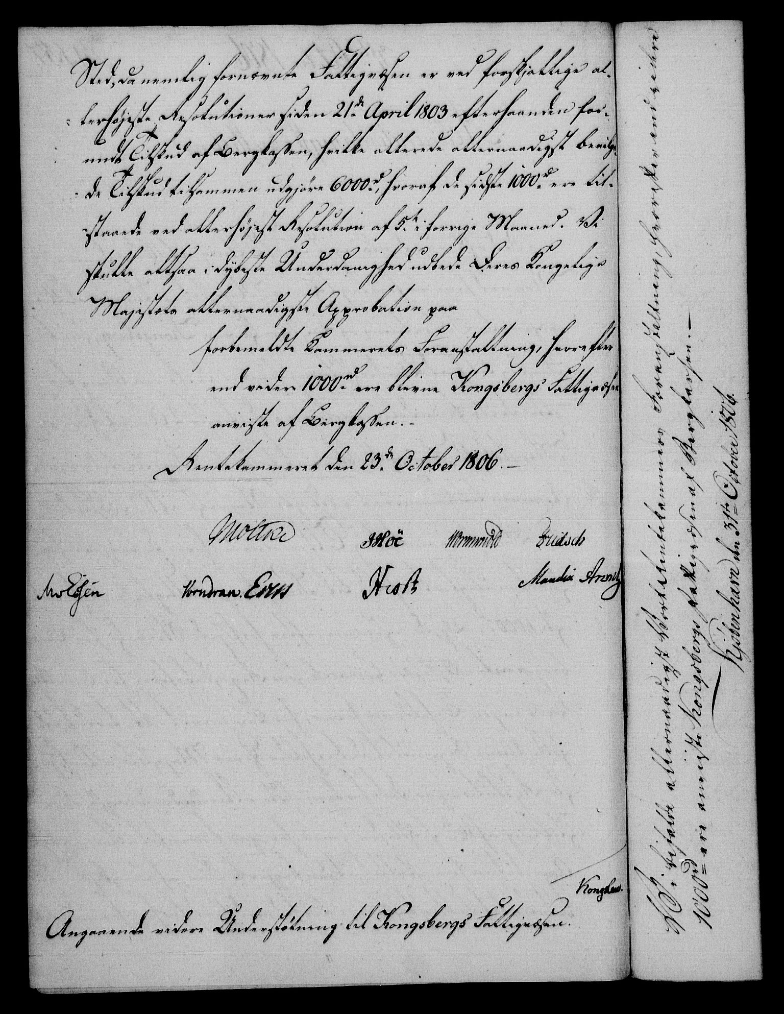 Rentekammeret, Renteskriverkontorene, AV/RA-EA-3115/M/Mf/Mfb/L0007: Relasjons- og resolusjonsprotokoll med register (merket RK 54.13), 1805-1806