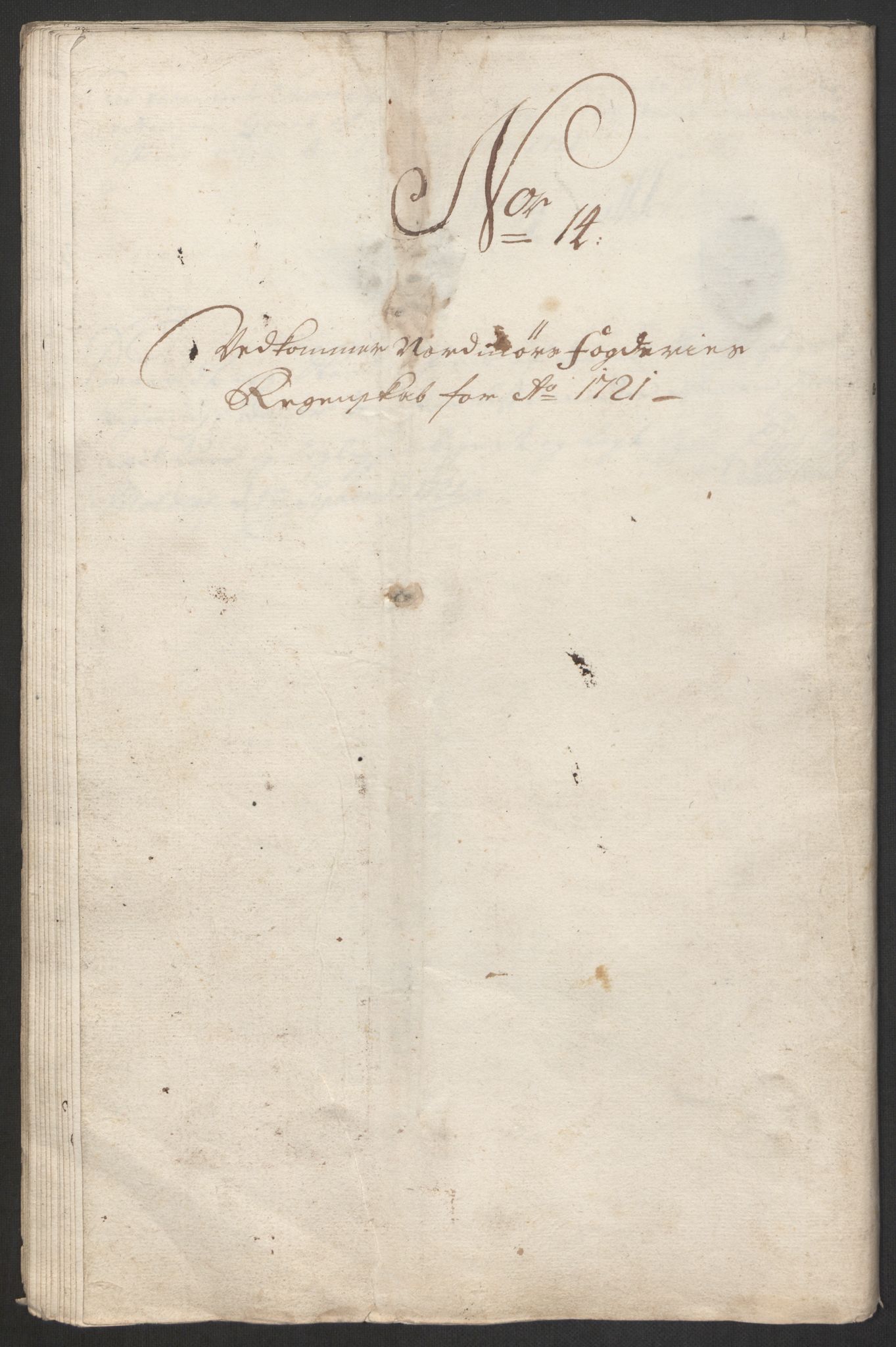 Rentekammeret inntil 1814, Reviderte regnskaper, Fogderegnskap, RA/EA-4092/R56/L3754: Fogderegnskap Nordmøre, 1721, s. 168