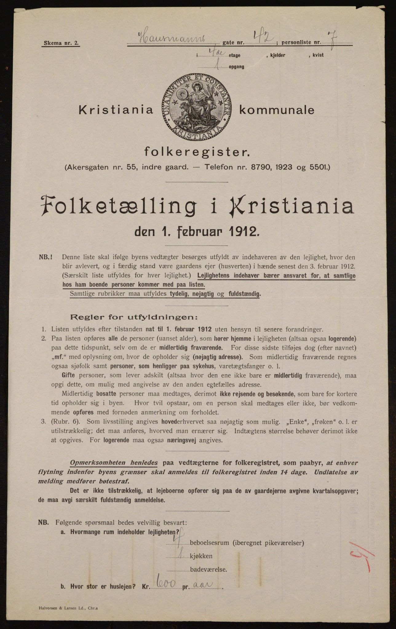 OBA, Kommunal folketelling 1.2.1912 for Kristiania, 1912, s. 35846