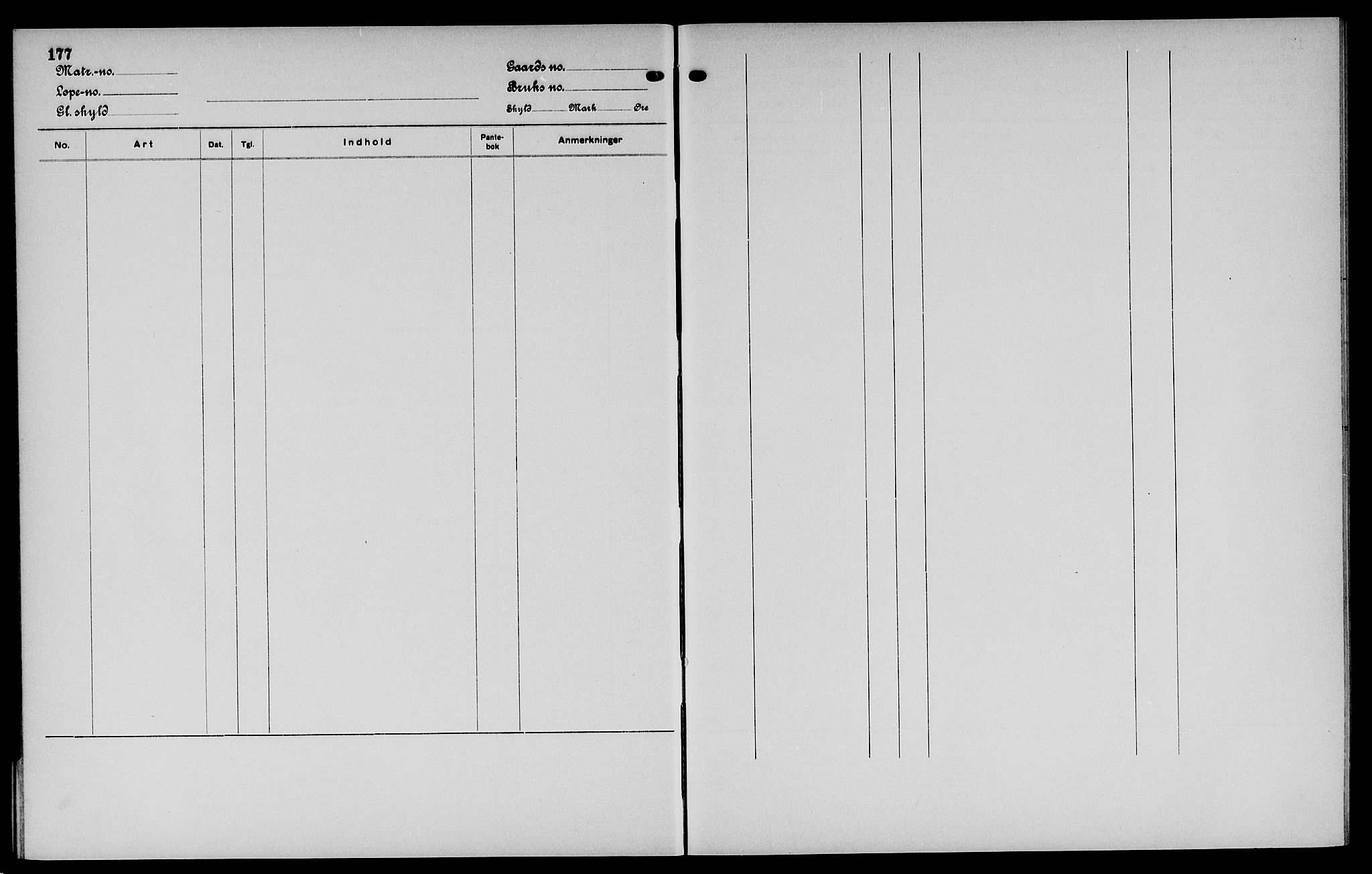 Vinger og Odal sorenskriveri, SAH/TING-022/H/Ha/Hac/Hacc/L0003: Panteregister nr. 3.3, 1923, s. 177