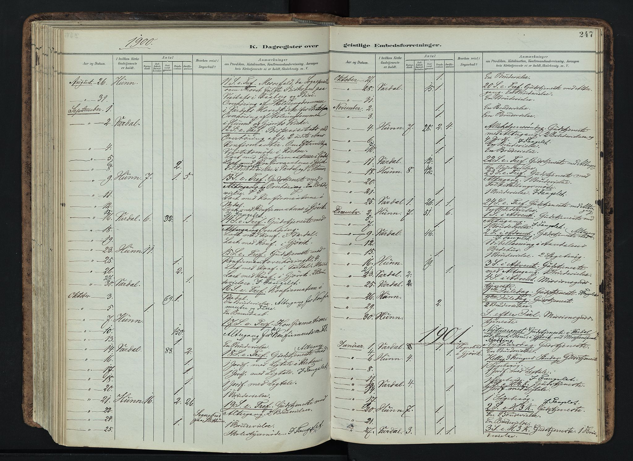 Vardal prestekontor, AV/SAH-PREST-100/H/Ha/Haa/L0019: Ministerialbok nr. 19, 1893-1907, s. 247
