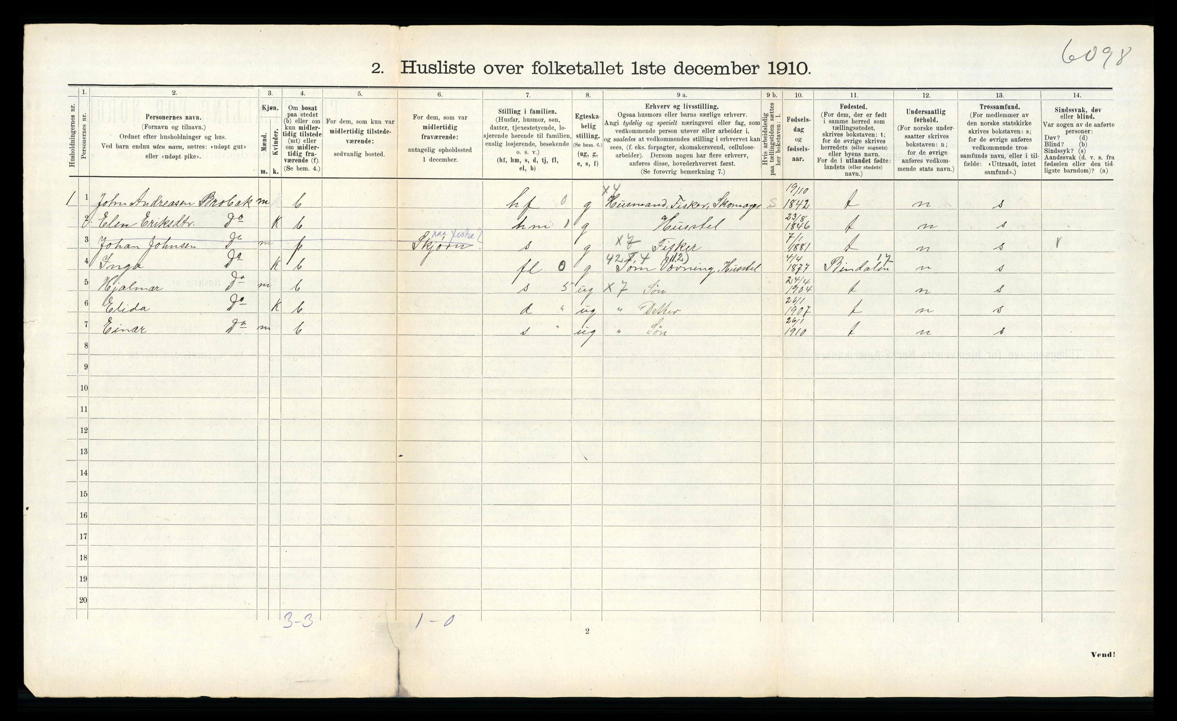 RA, Folketelling 1910 for 1718 Leksvik herred, 1910, s. 897