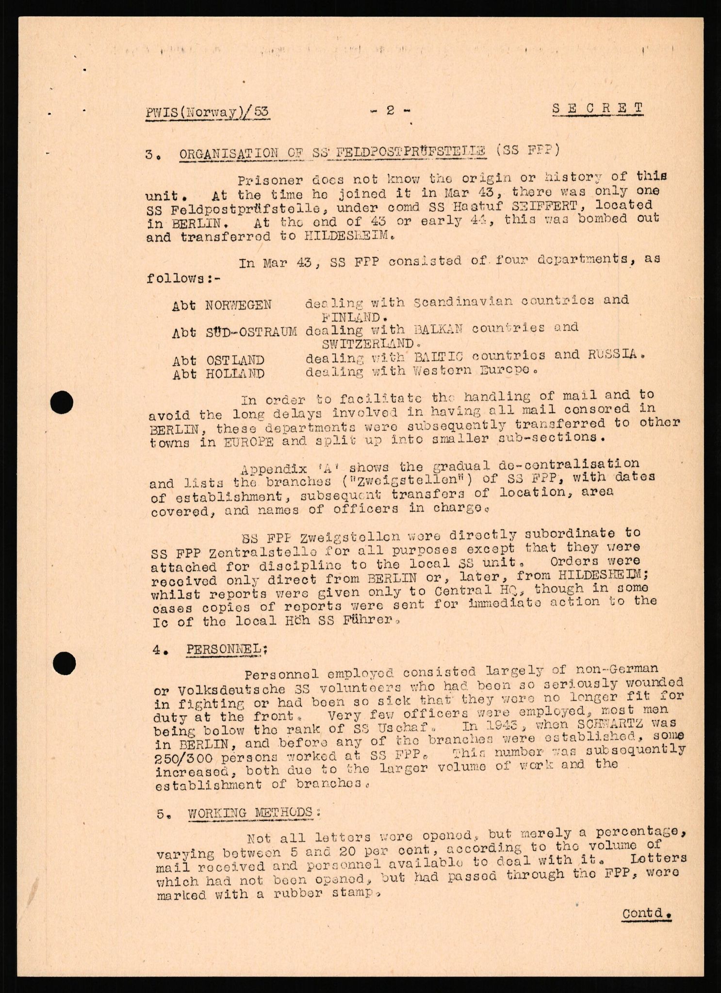 Forsvaret, Forsvarets overkommando II, RA/RAFA-3915/D/Db/L0031: CI Questionaires. Tyske okkupasjonsstyrker i Norge. Tyskere., 1945-1946, s. 85