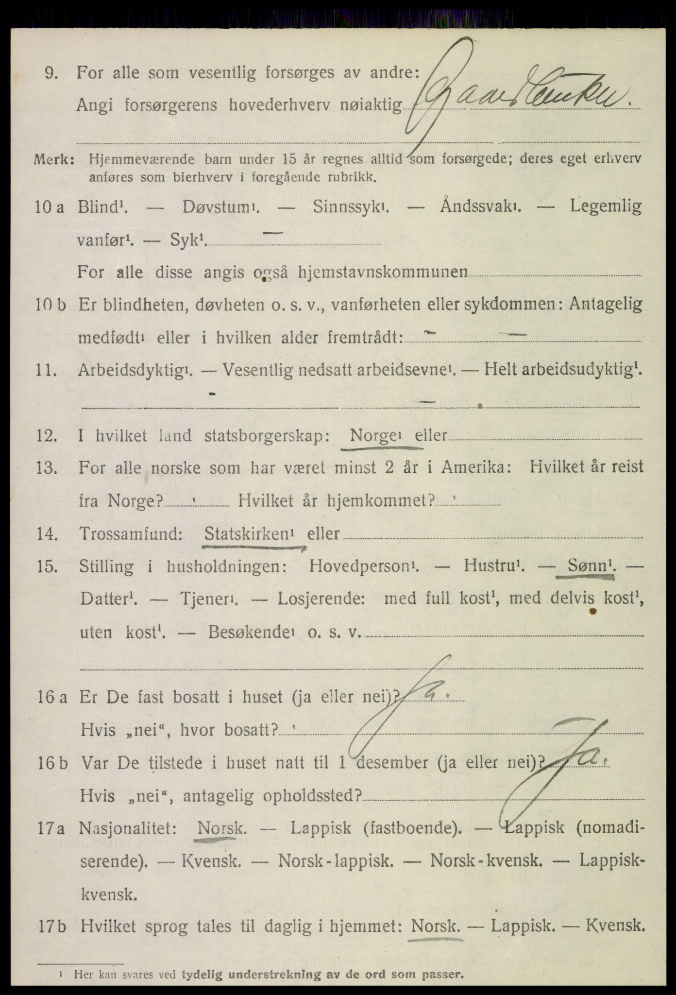 SAT, Folketelling 1920 for 1718 Leksvik herred, 1920, s. 2213