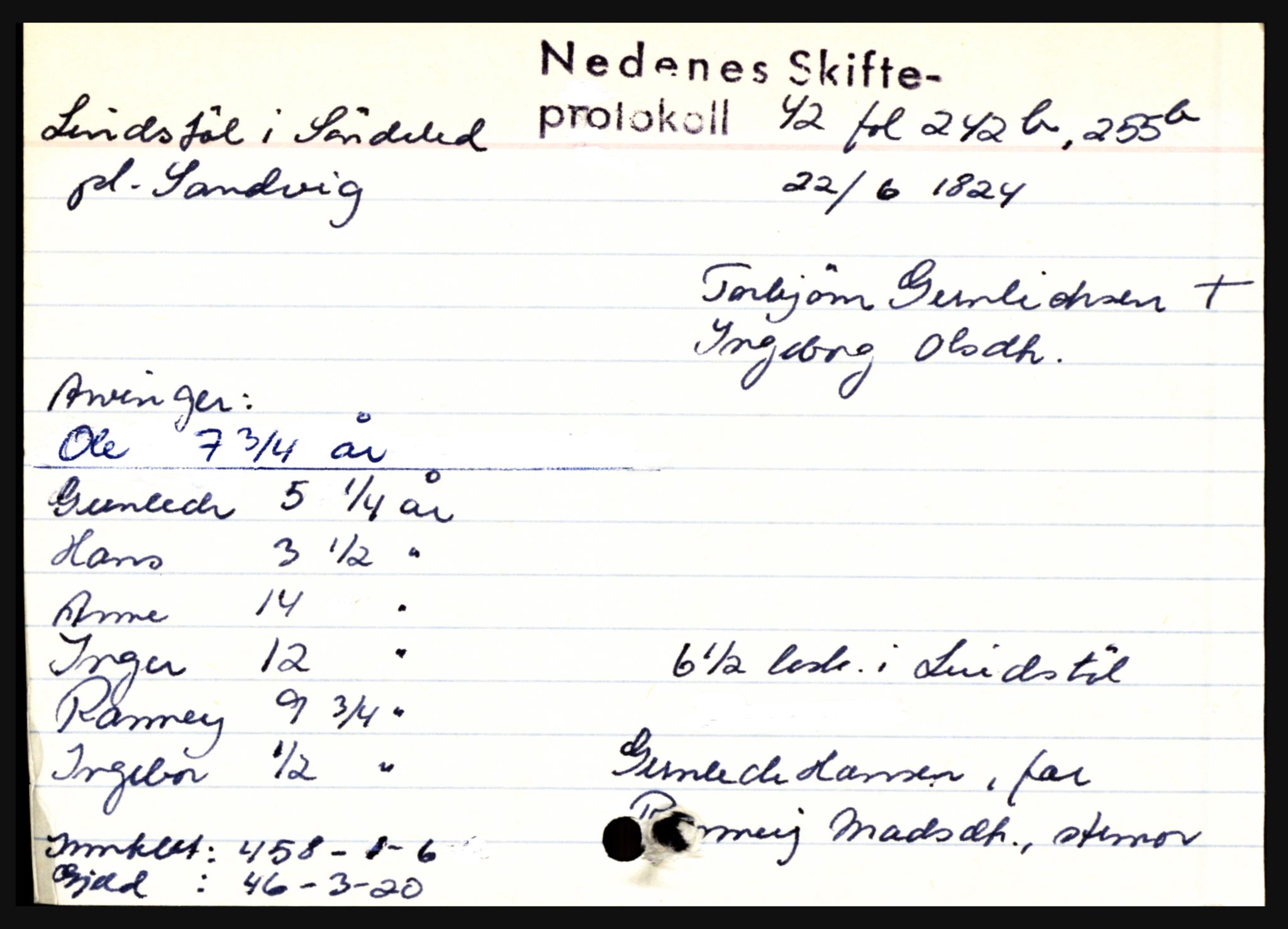 Nedenes sorenskriveri før 1824, AV/SAK-1221-0007/H, s. 18105