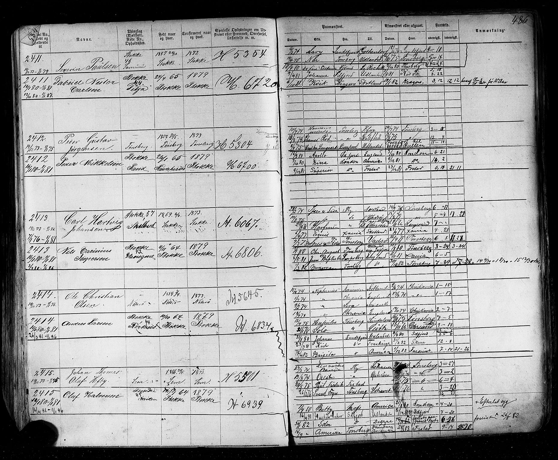 Tønsberg innrulleringskontor, AV/SAKO-A-786/F/Fb/L0002: Annotasjonsrulle Patent nr. 1-2635, 1869-1877, s. 529