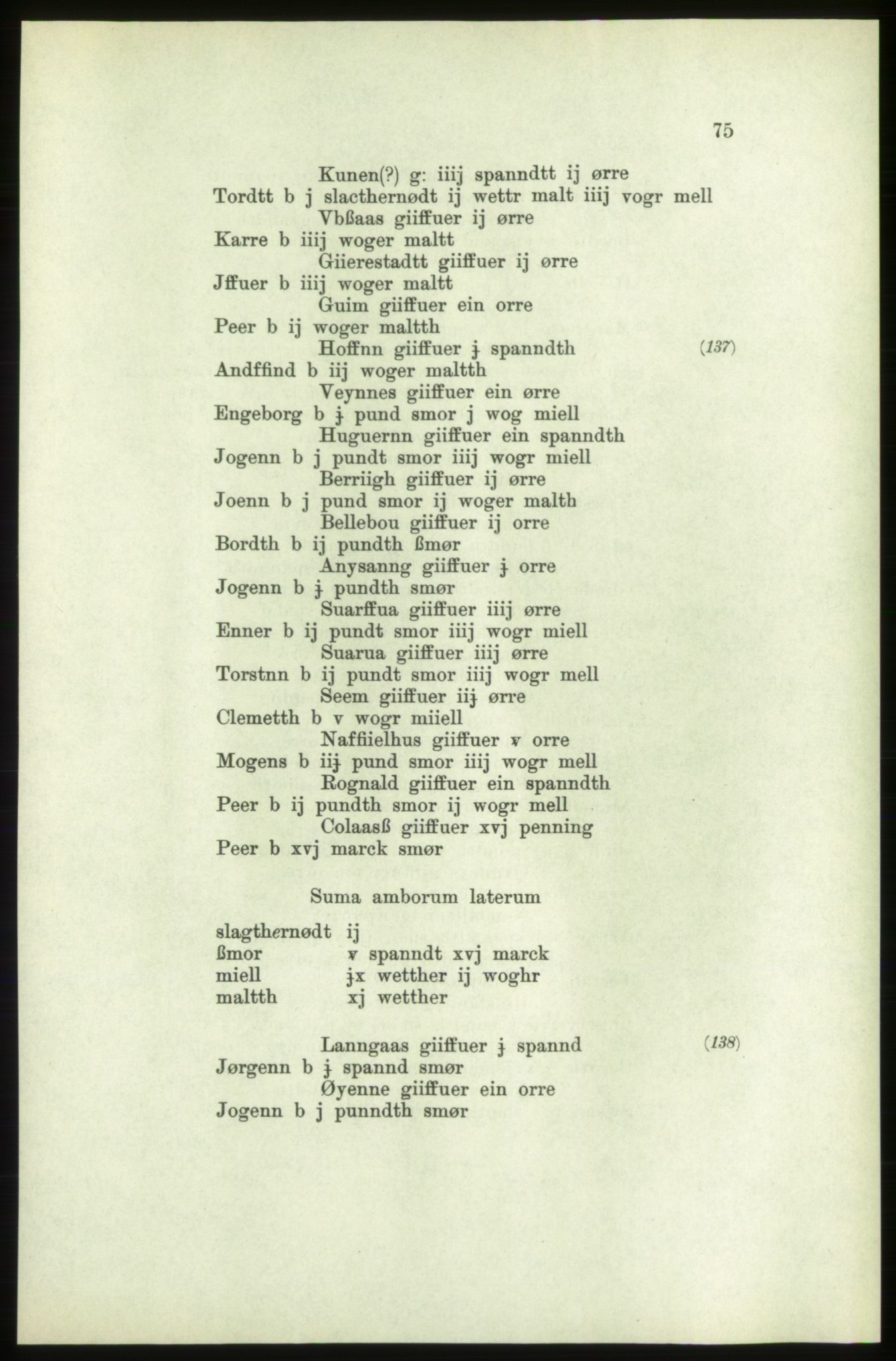 Publikasjoner utgitt av Arkivverket, PUBL/PUBL-001/C/0006: Bind 6: Rekneskapsbøker for Trondheims len 1548-1549 og 1557-1559, 1548-1559, s. 75