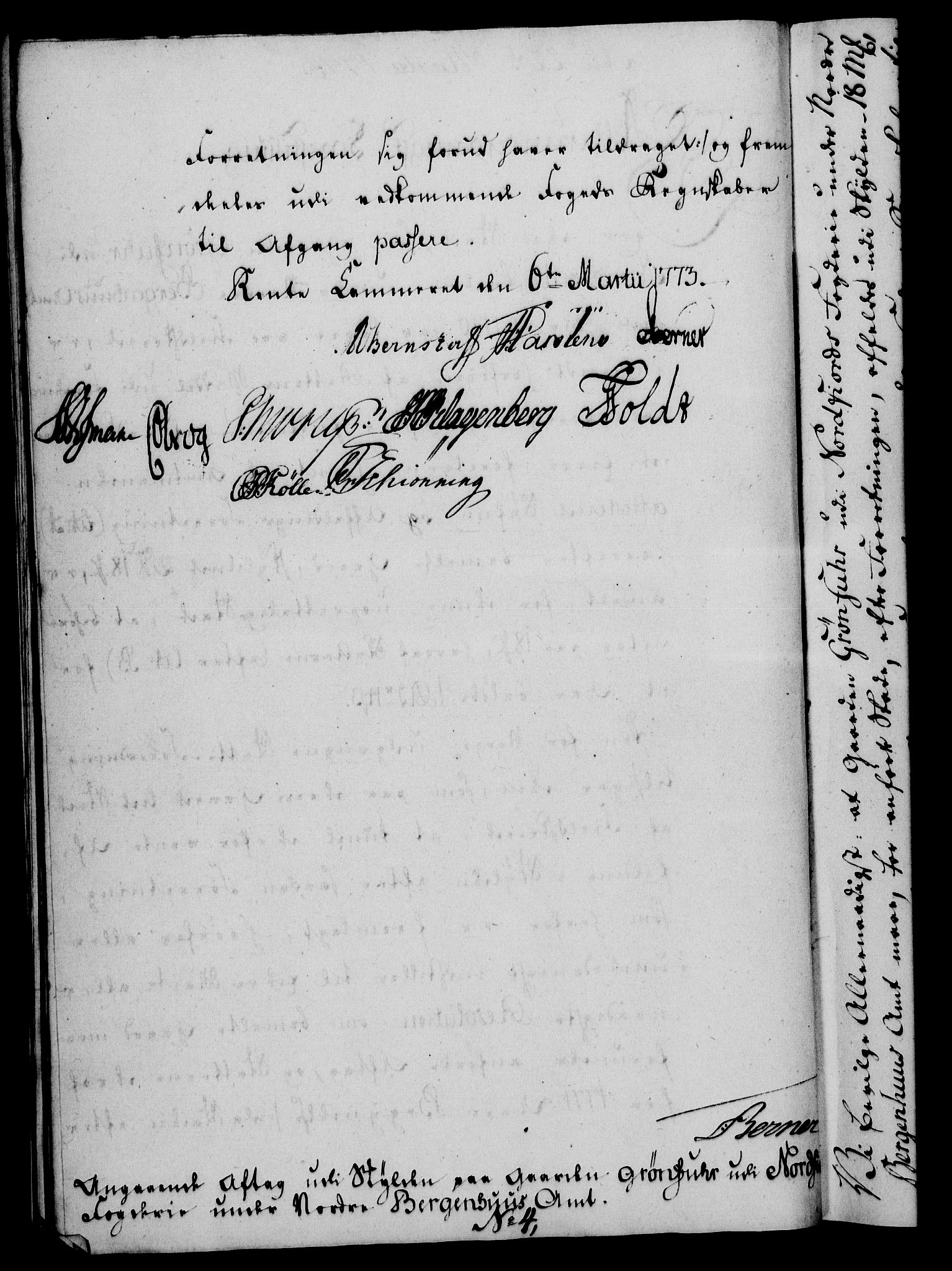 Rentekammeret, Kammerkanselliet, AV/RA-EA-3111/G/Gf/Gfa/L0055: Norsk relasjons- og resolusjonsprotokoll (merket RK 52.55), 1773, s. 63